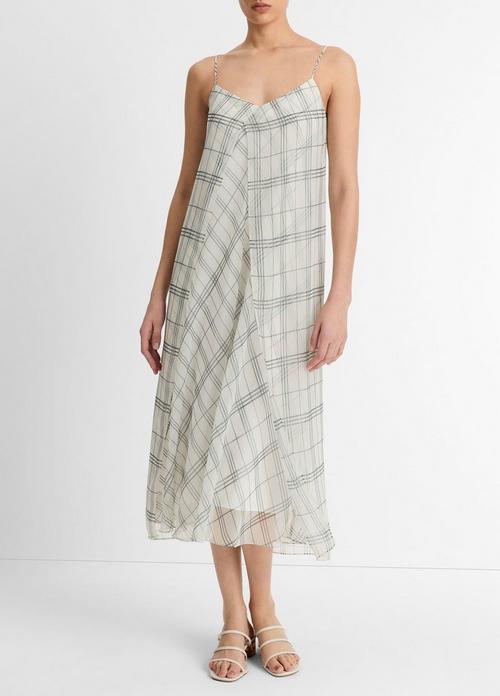 Fenced Plaid Layered Dress