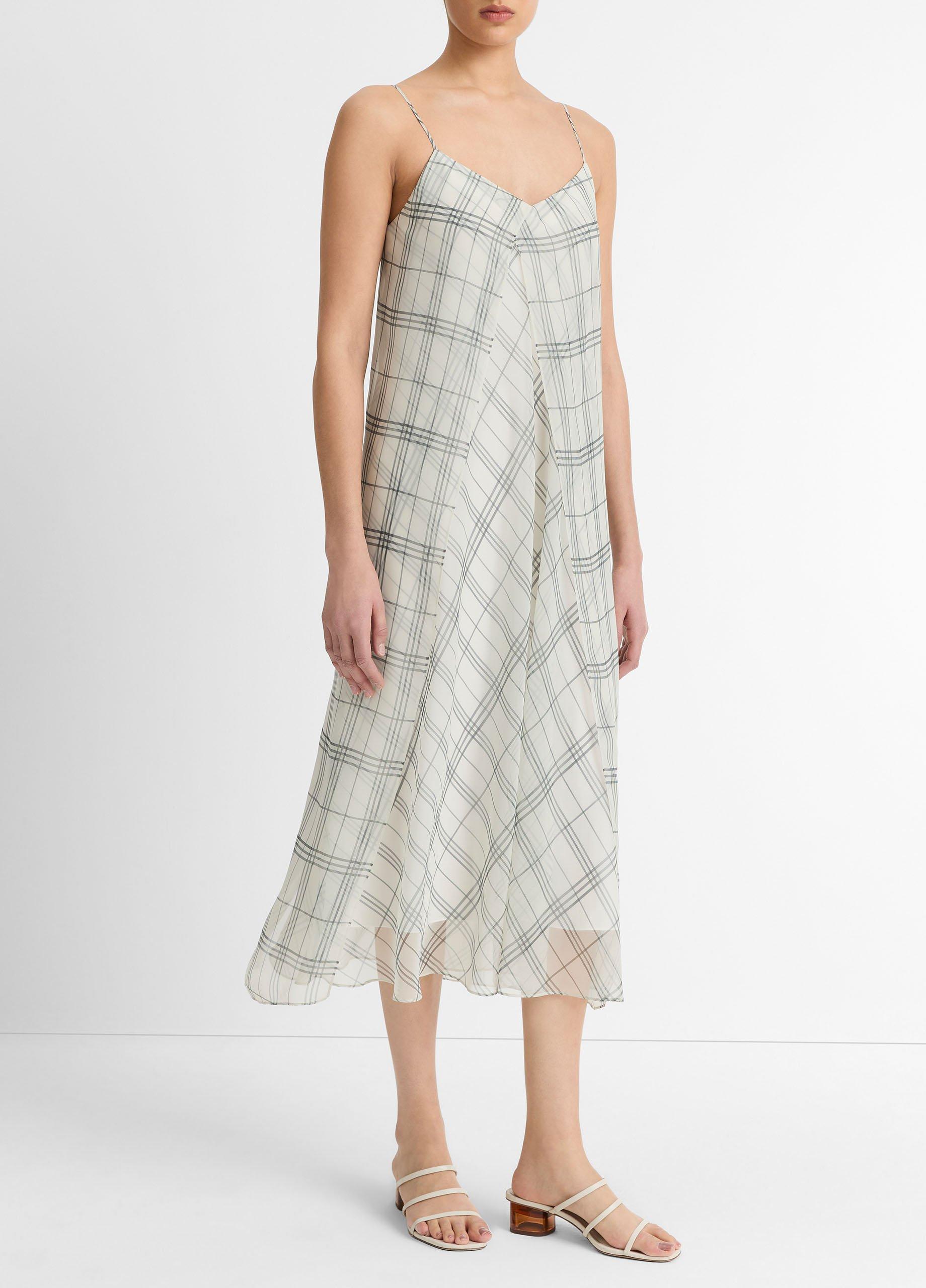Fenced Plaid Layered Dress image number 1