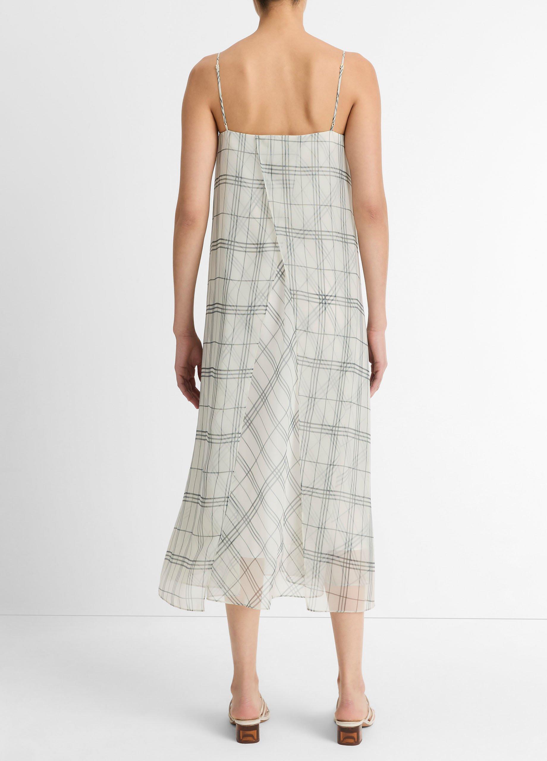 Fenced Plaid Layered Dress image number 2