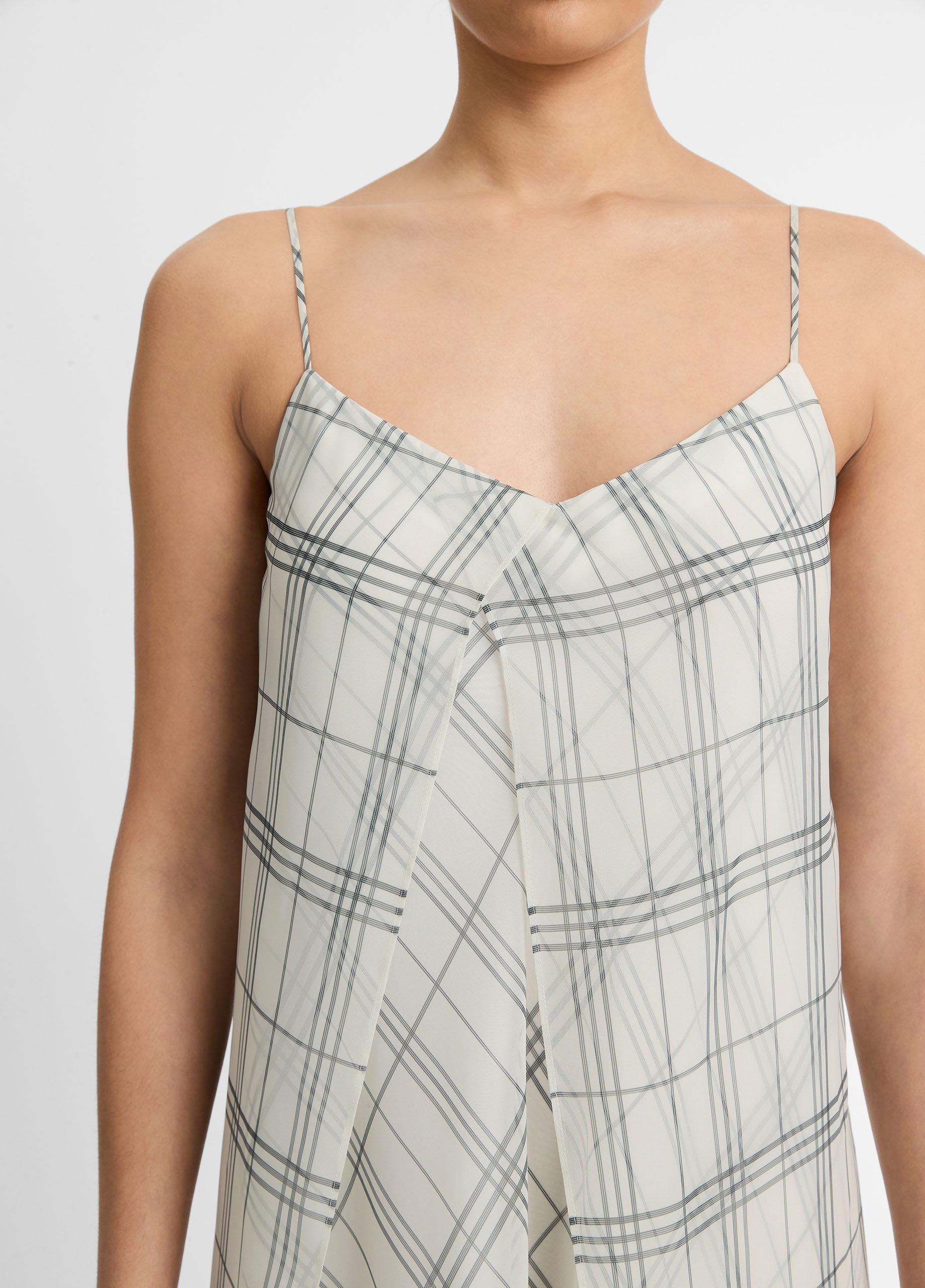 Fenced Plaid Layered Dress image number 3