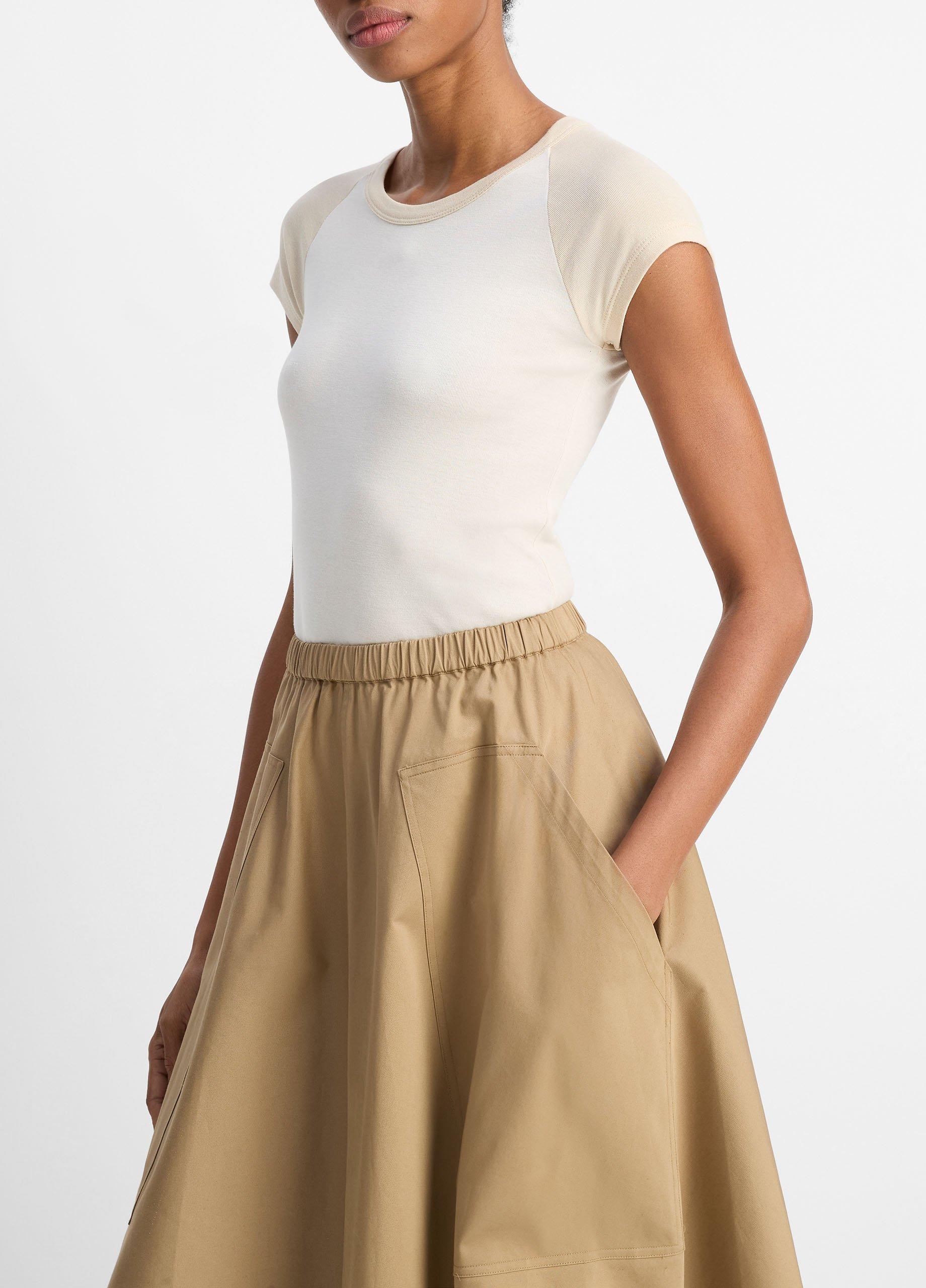 Colorblock Pima Cotton Raglan T-Shirt image number 1