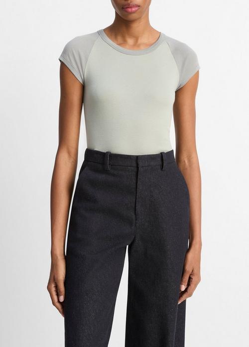 Colorblock Pima Cotton Raglan T-Shirt