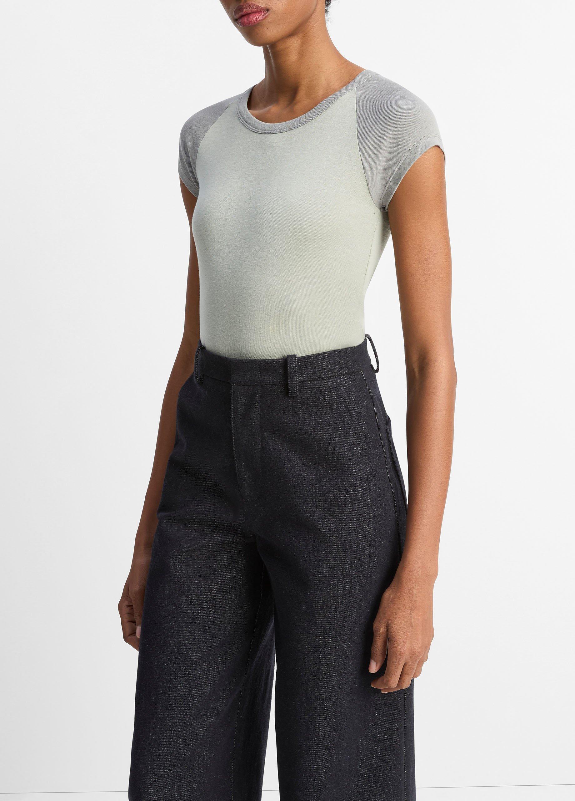 Colorblock Pima Cotton Raglan T-Shirt image number 1