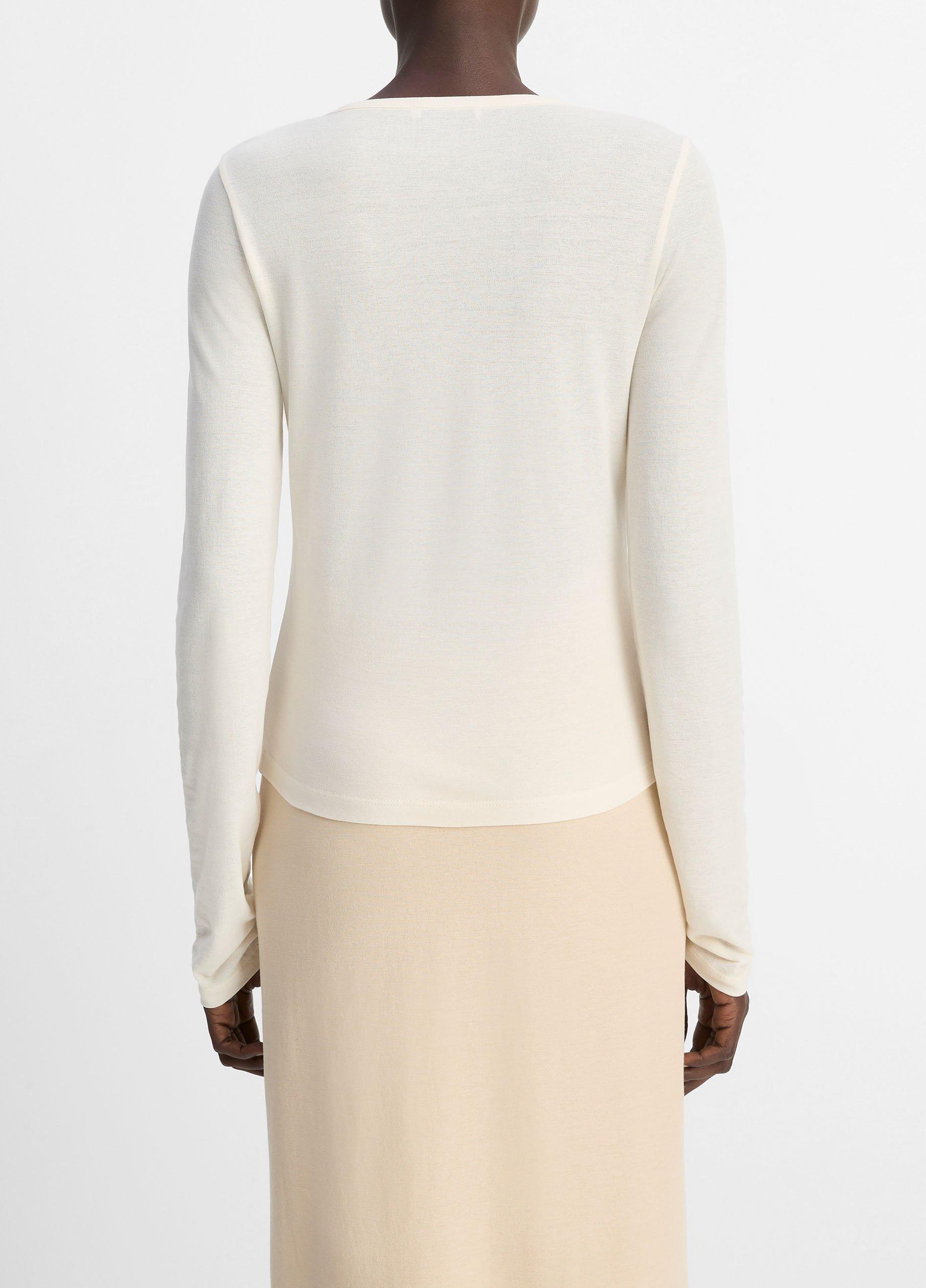 Cotton Crepe Jersey Cardigan image number 2