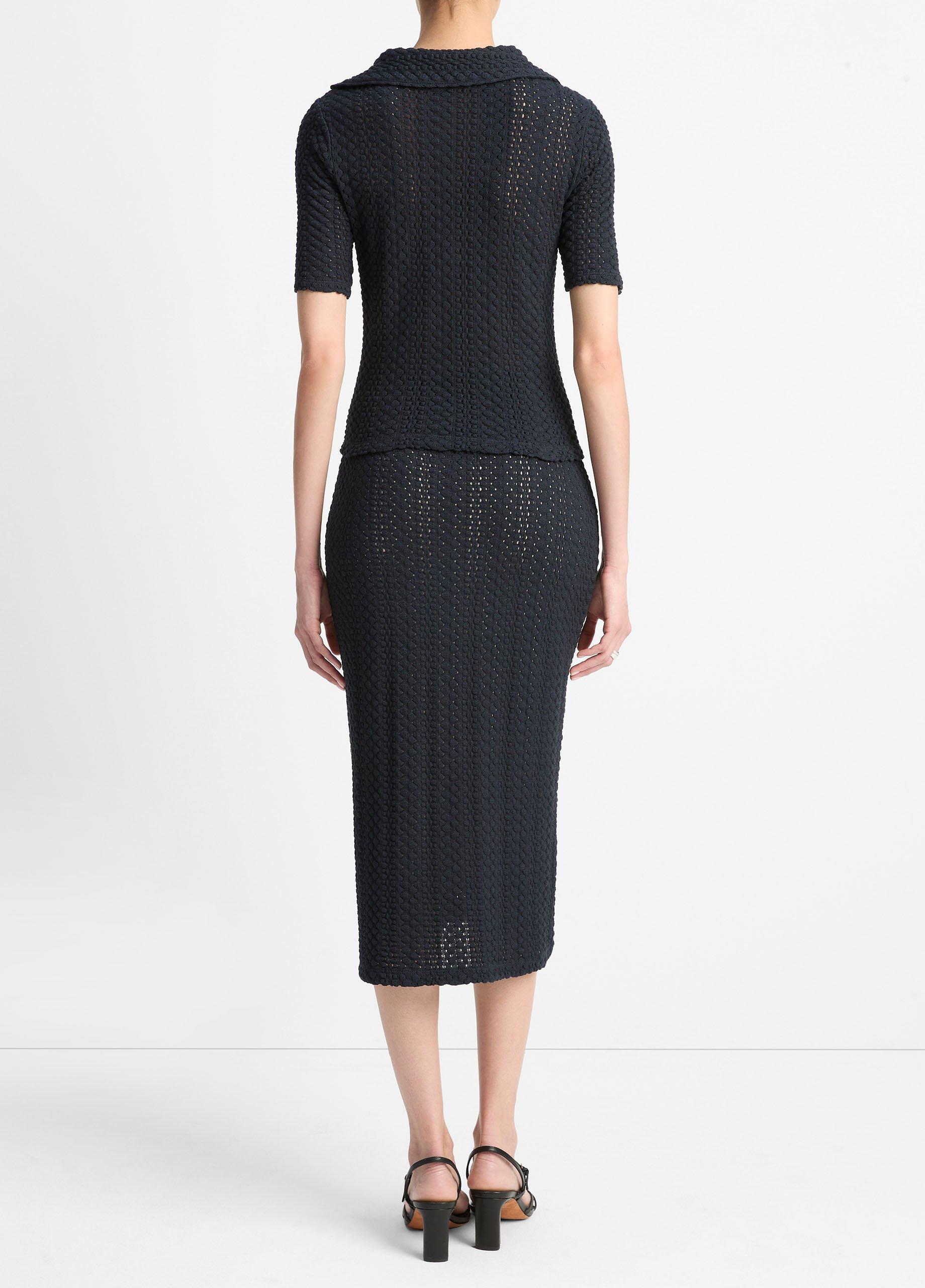 Textural Cotton Midi Skirt image number 2