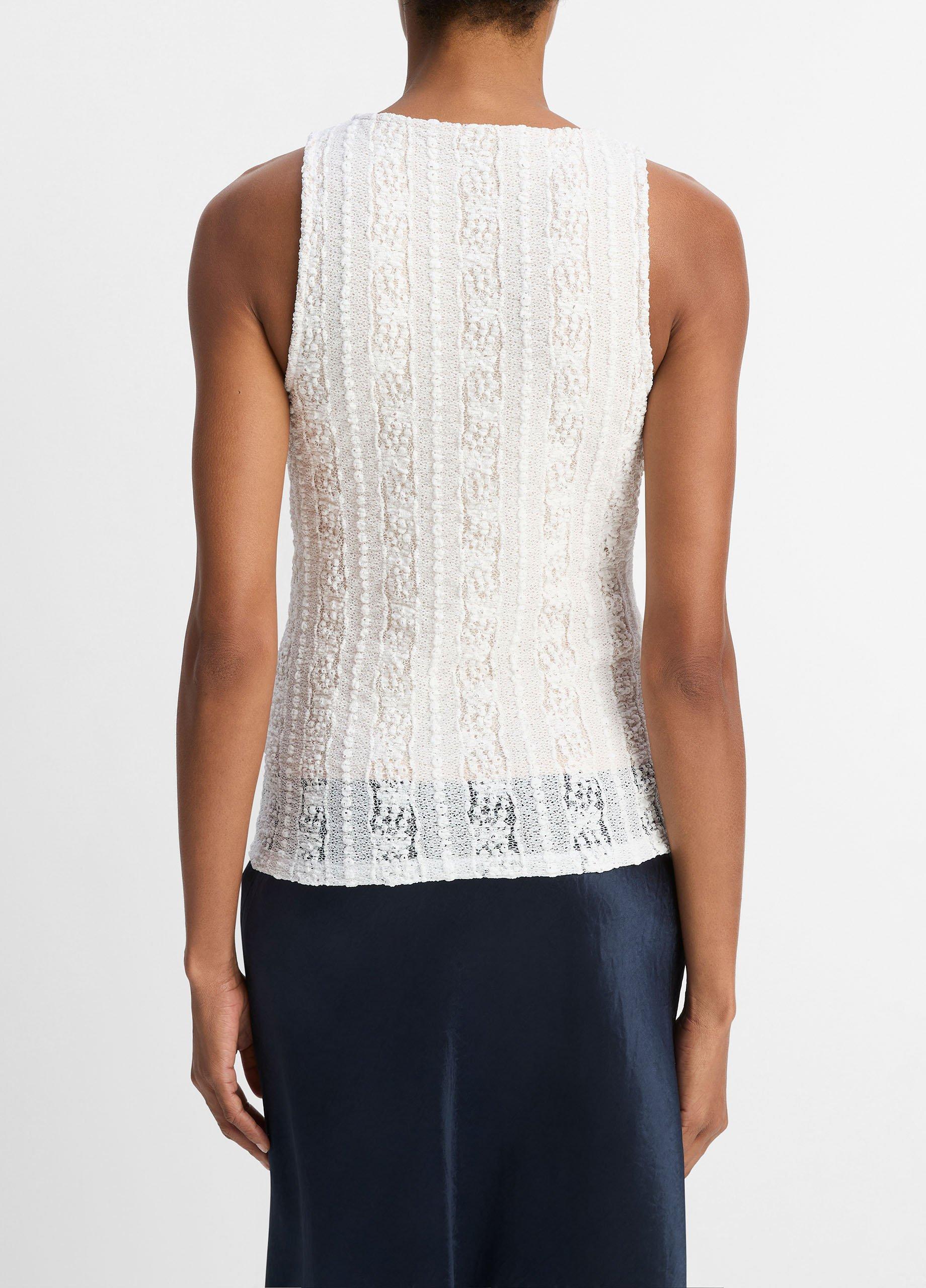 トップス WATTS Smocked Lace Shell in Shirts & Tees | Vince