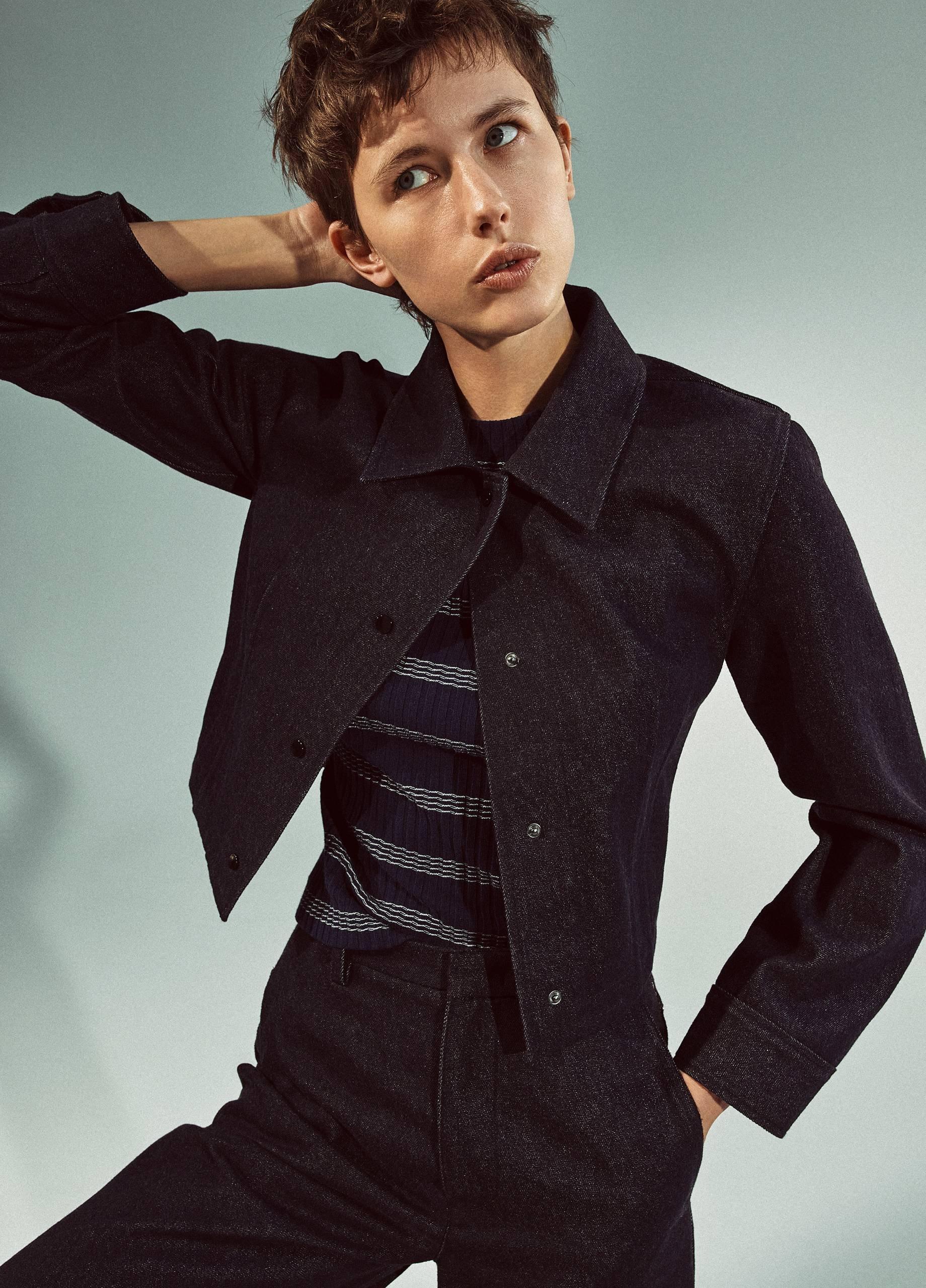 Striped Ribbed Cotton-Blend Top image number 4