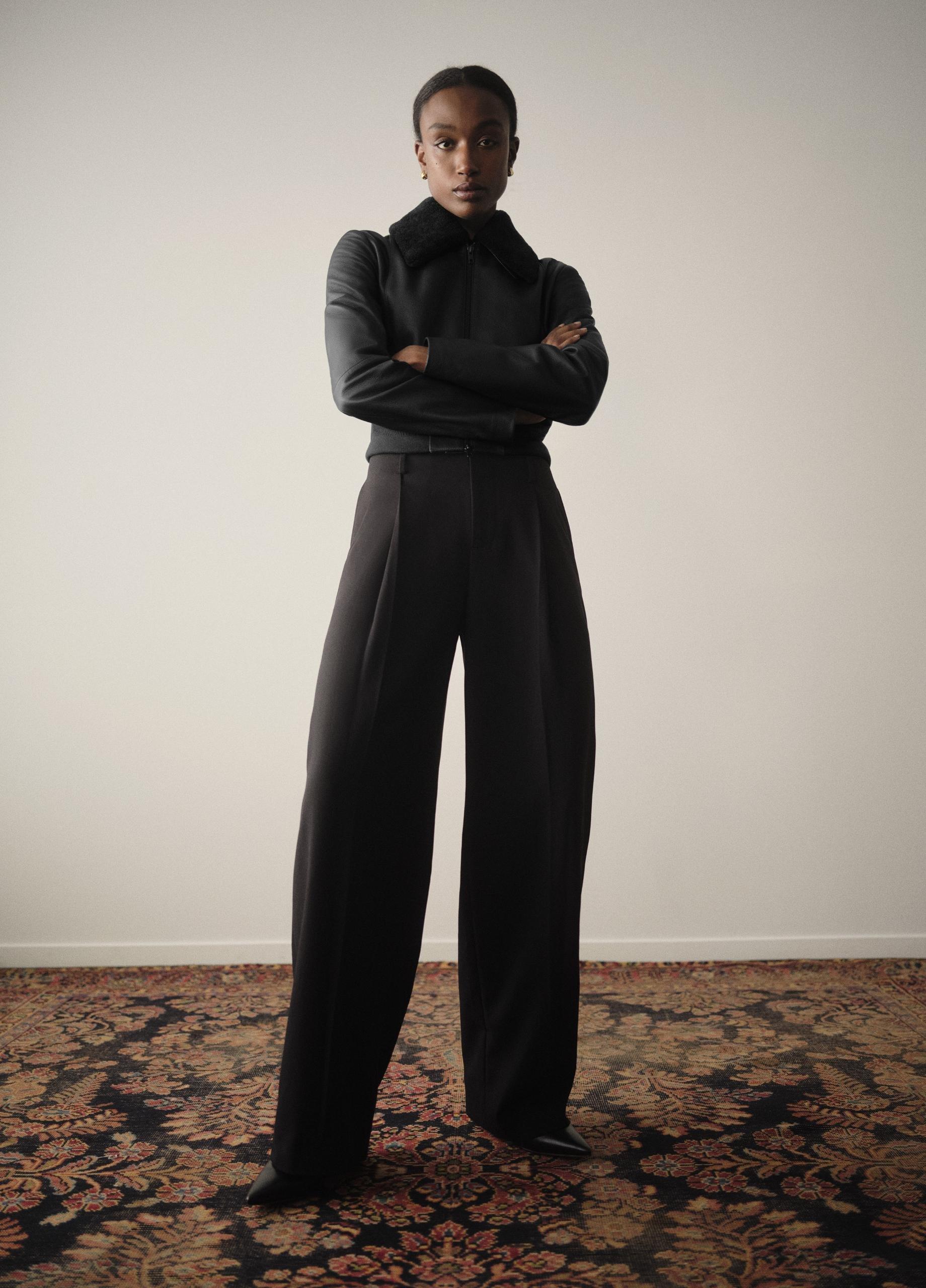 High-Waist Pleated Trouser image number 4