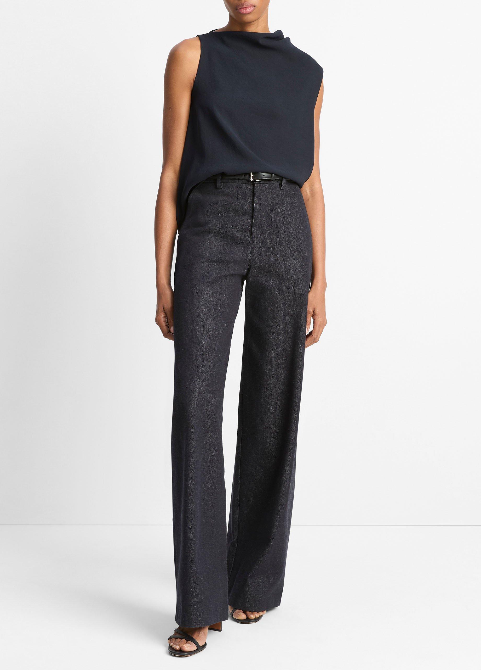 VINCE Aラインスカト V010430905094 050SLSSILVERSTONE Asymmetrical Draped A-Line Top in Tank Tops | Vince