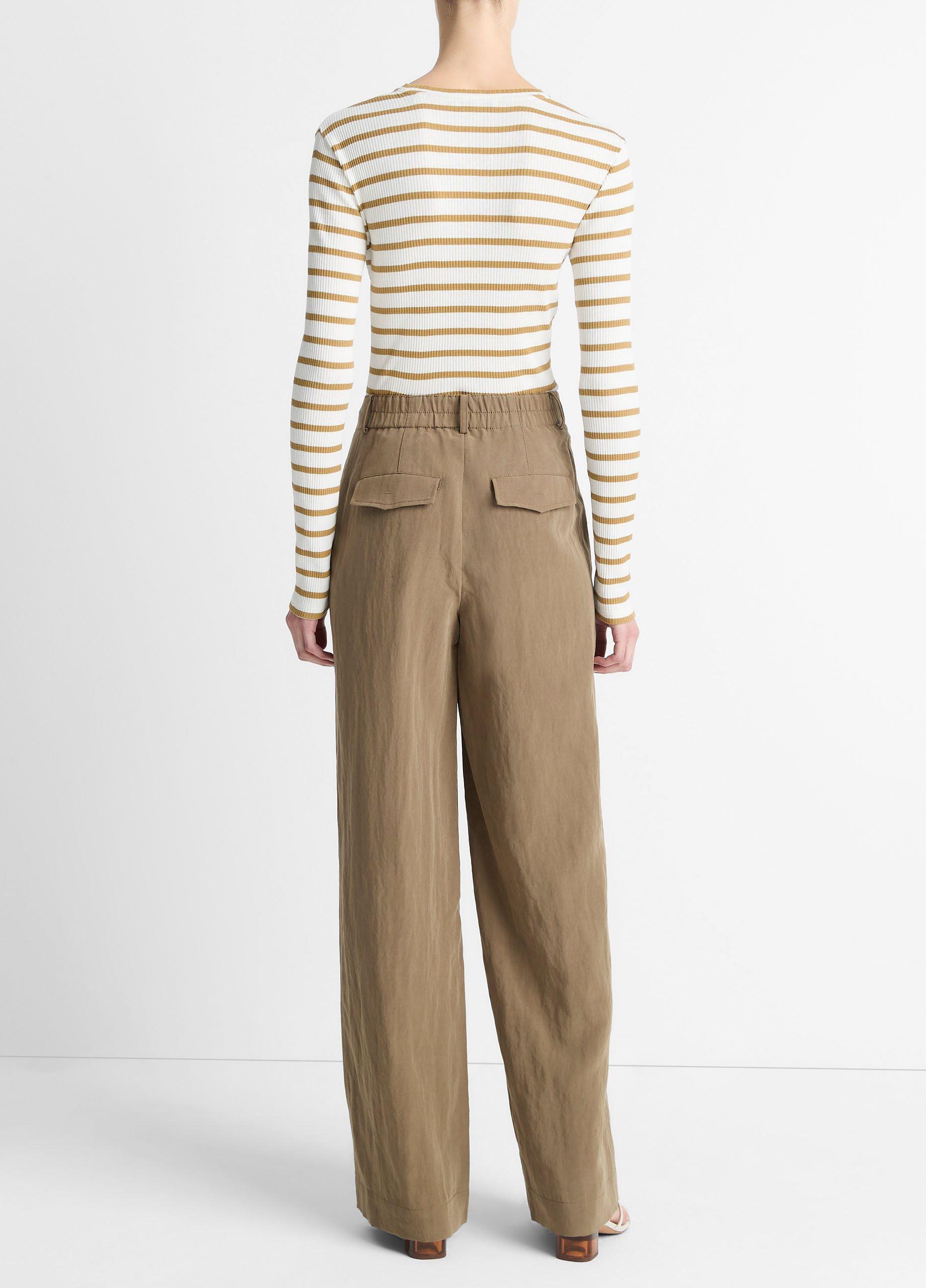 Textured Relaxed Wide-Leg Pant image number 2