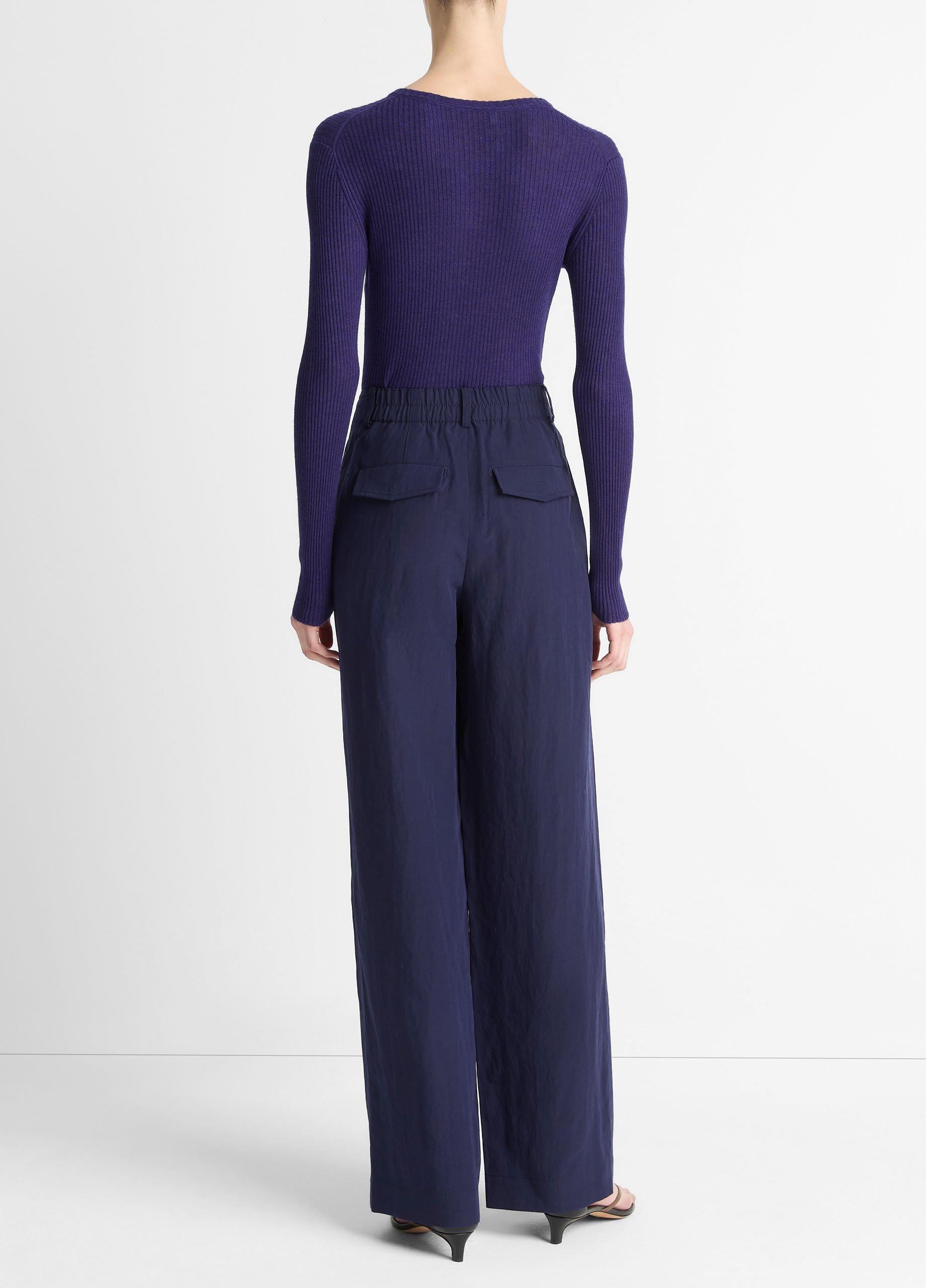 Textured Relaxed Wide-Leg Pant image number 2