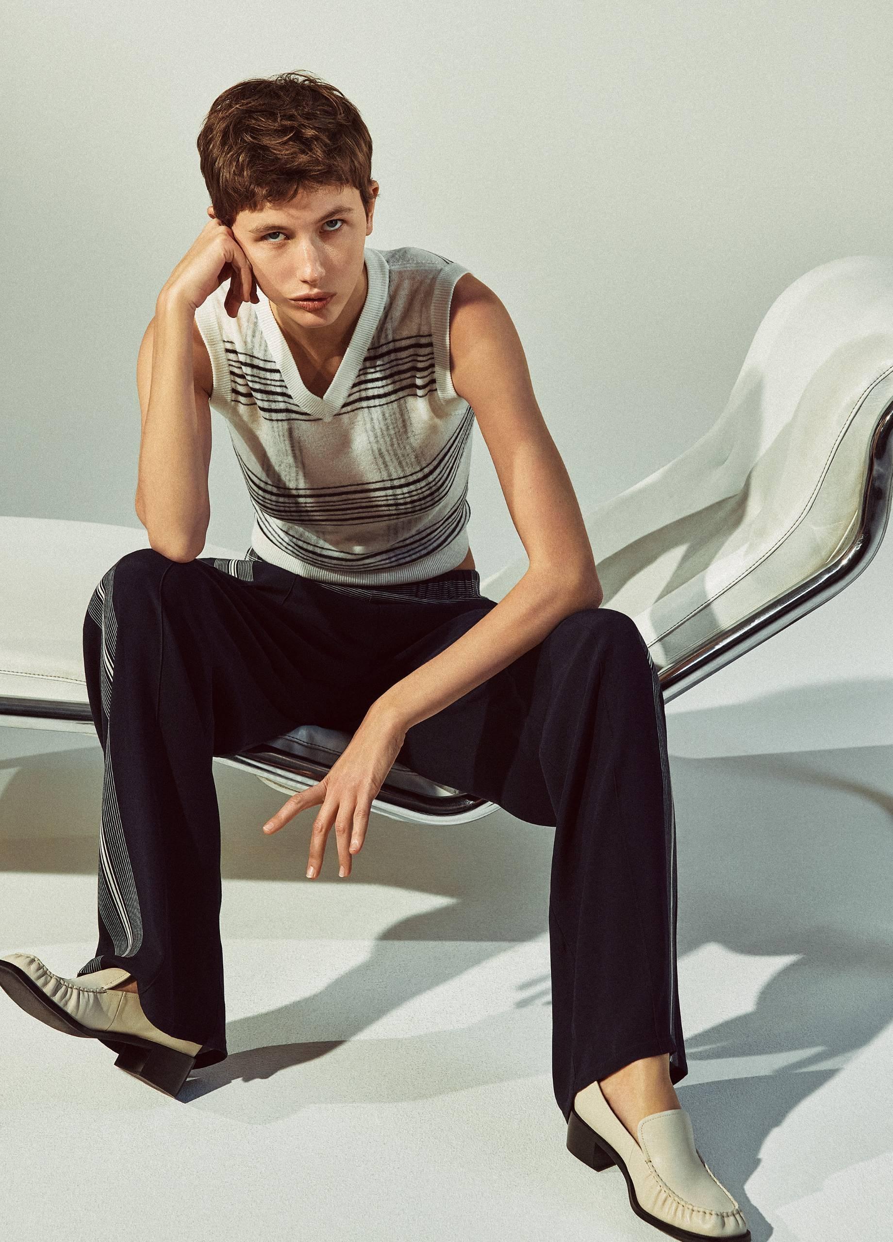 Handkerchief-Stripe Pull-On Pant image number 4