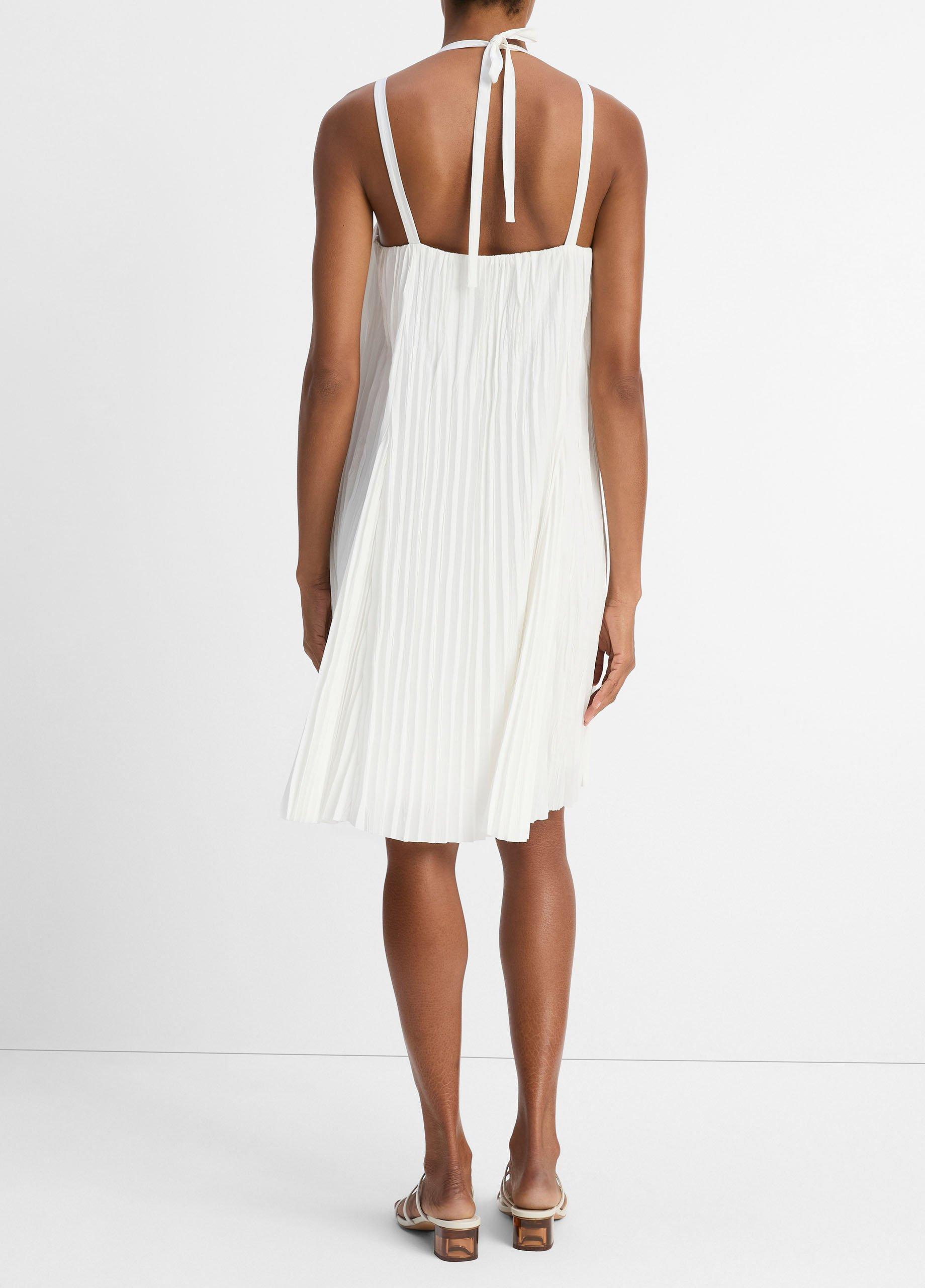 Pintuck Pleated A-Line Dress image number 2