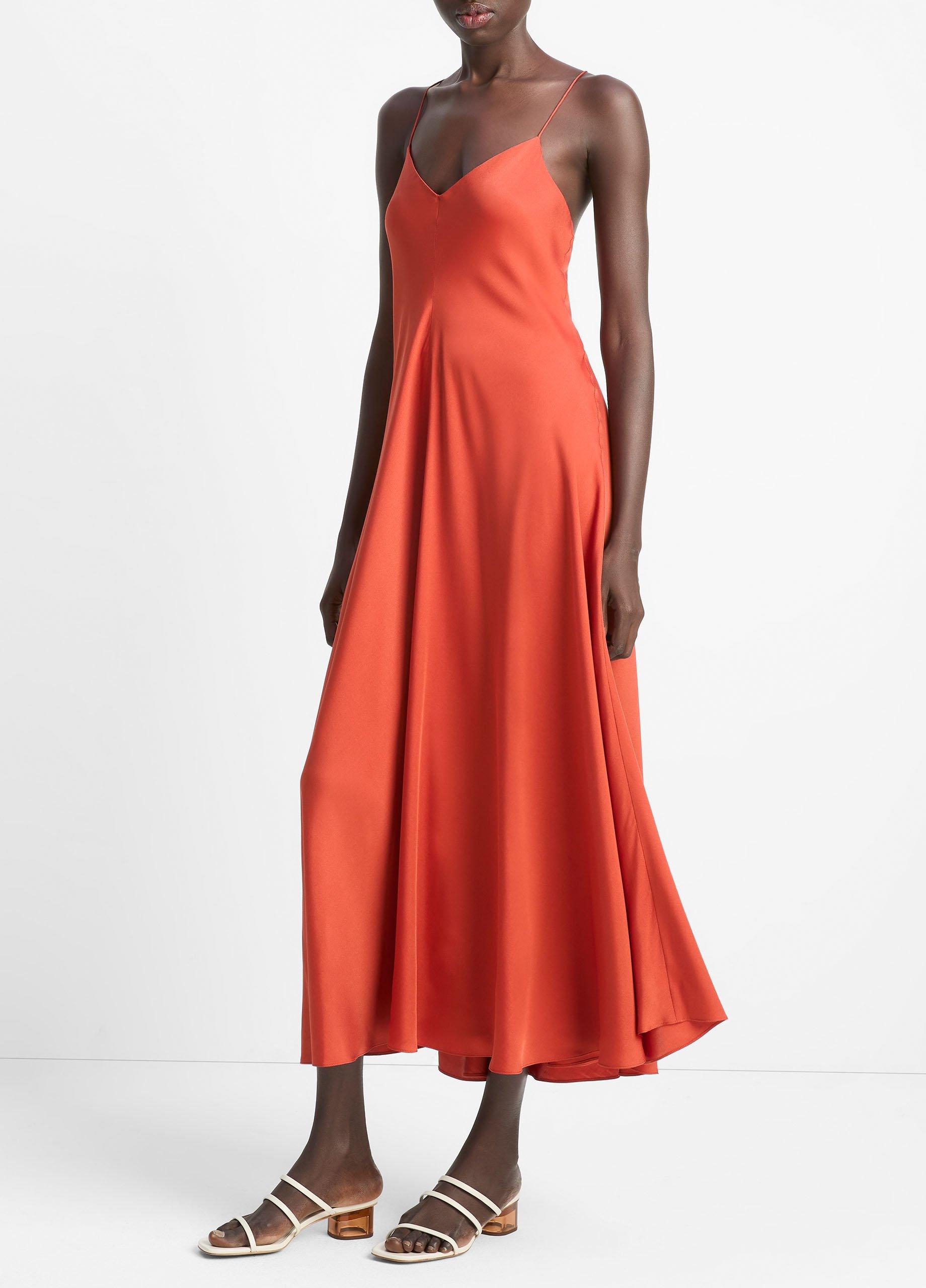 Silk-Blend A-Line Slip Dress image number 1