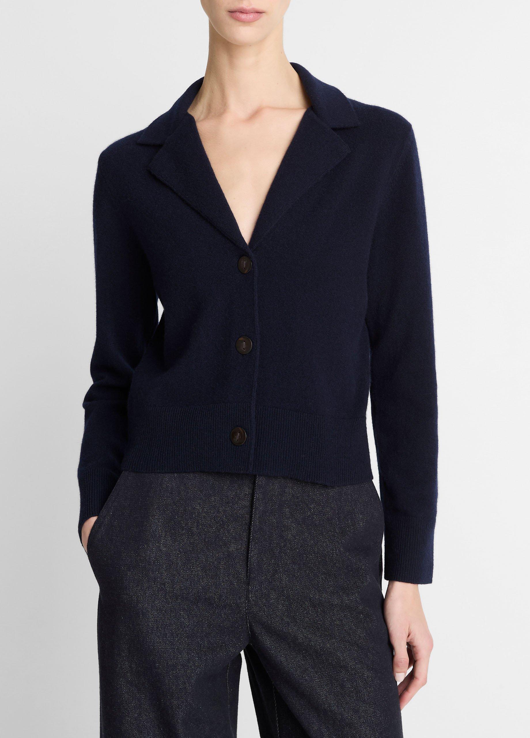 Wool & Cashmere-Blend Lapel Cardigan image number 0
