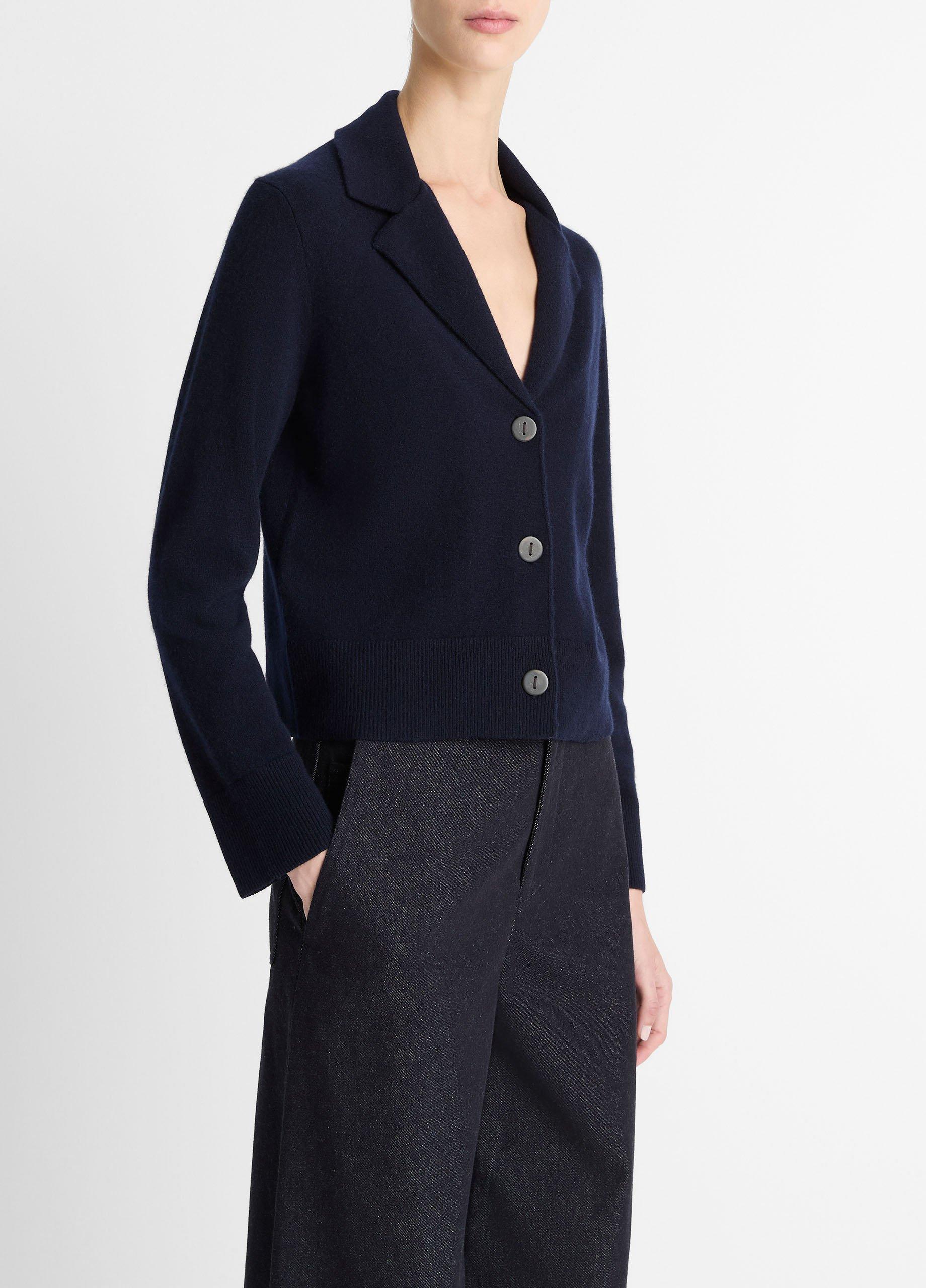 Wool & Cashmere-Blend Lapel Cardigan image number 1