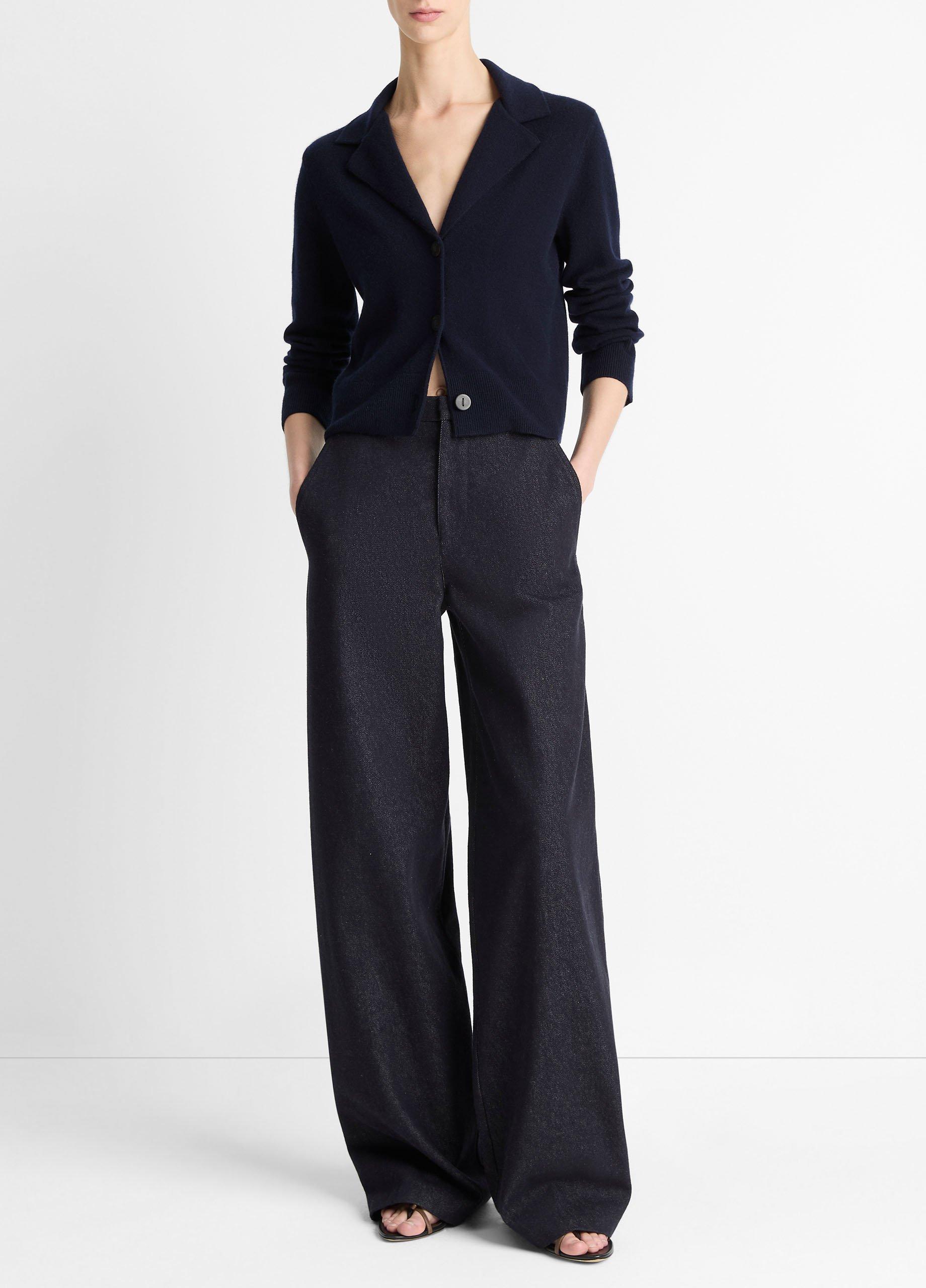 Wool & Cashmere-Blend Lapel Cardigan image number 3