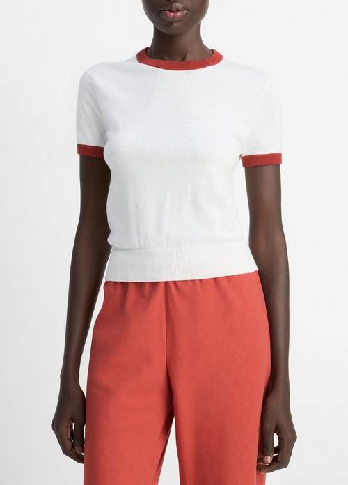 Cotton Ringer Sweater T-Shirt