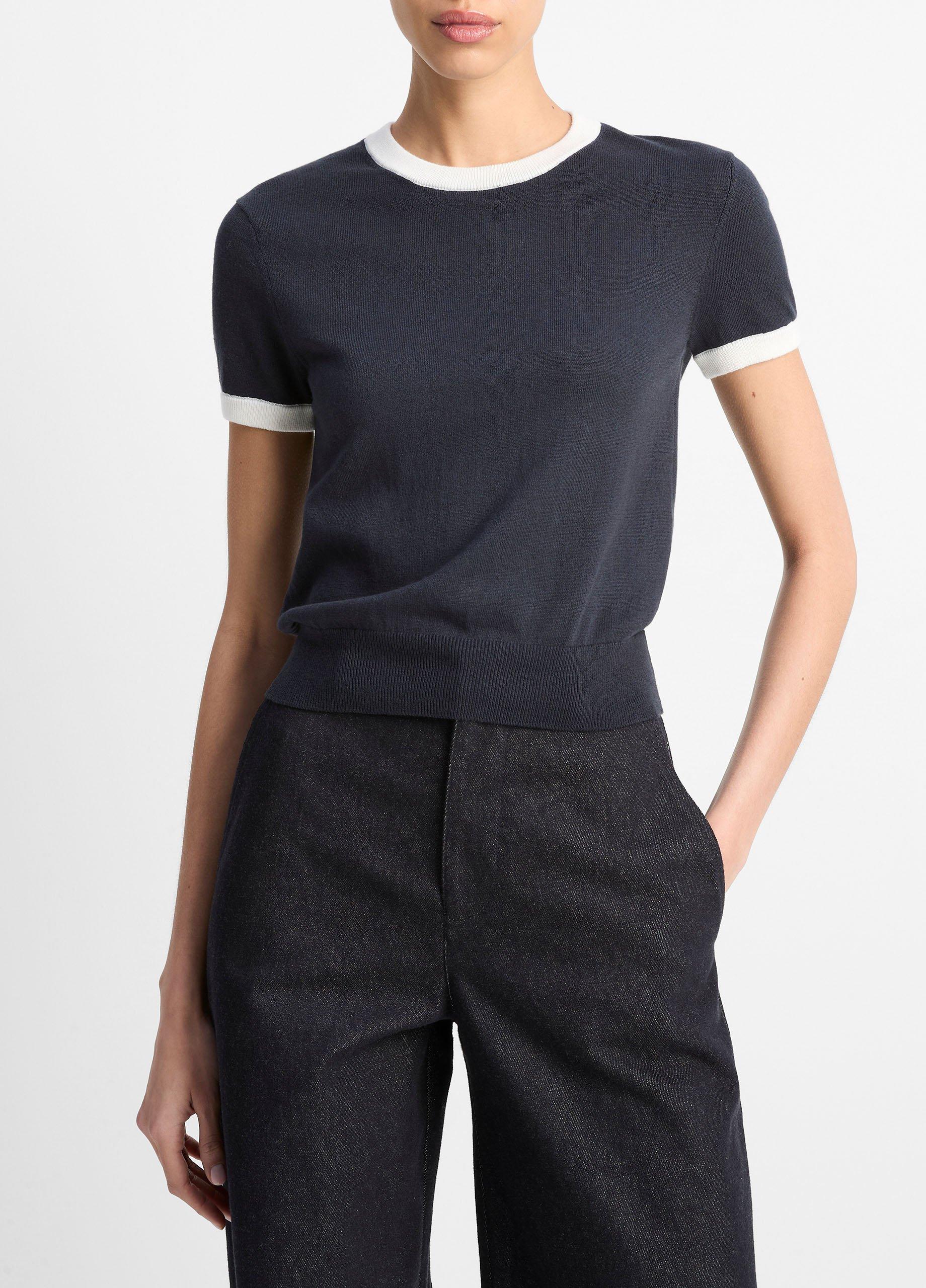 Cotton Ringer Sweater T-Shirt image number 0