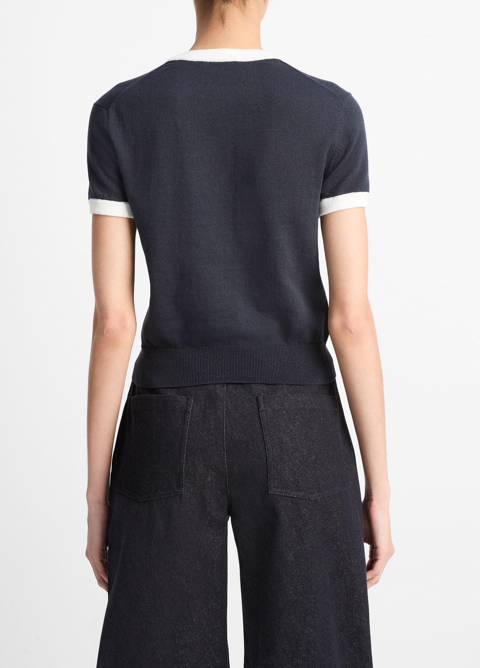 Cotton Ringer Sweater T-Shirt image number 2