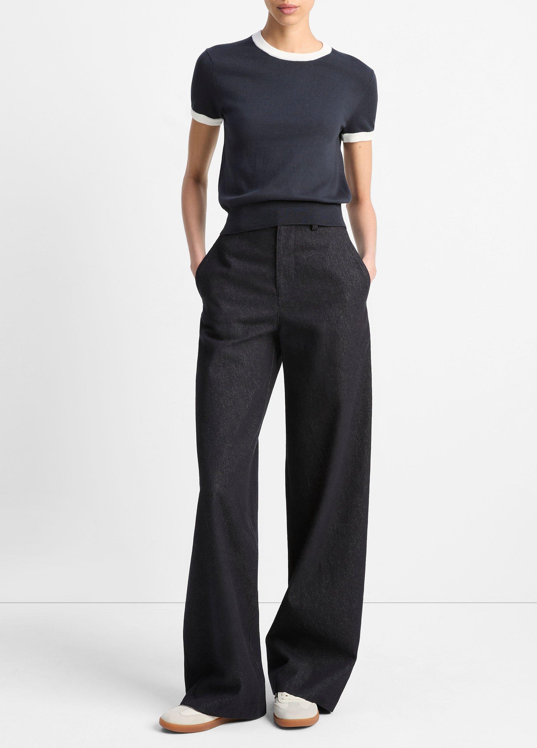 Cotton Ringer Sweater T-Shirt image number 3