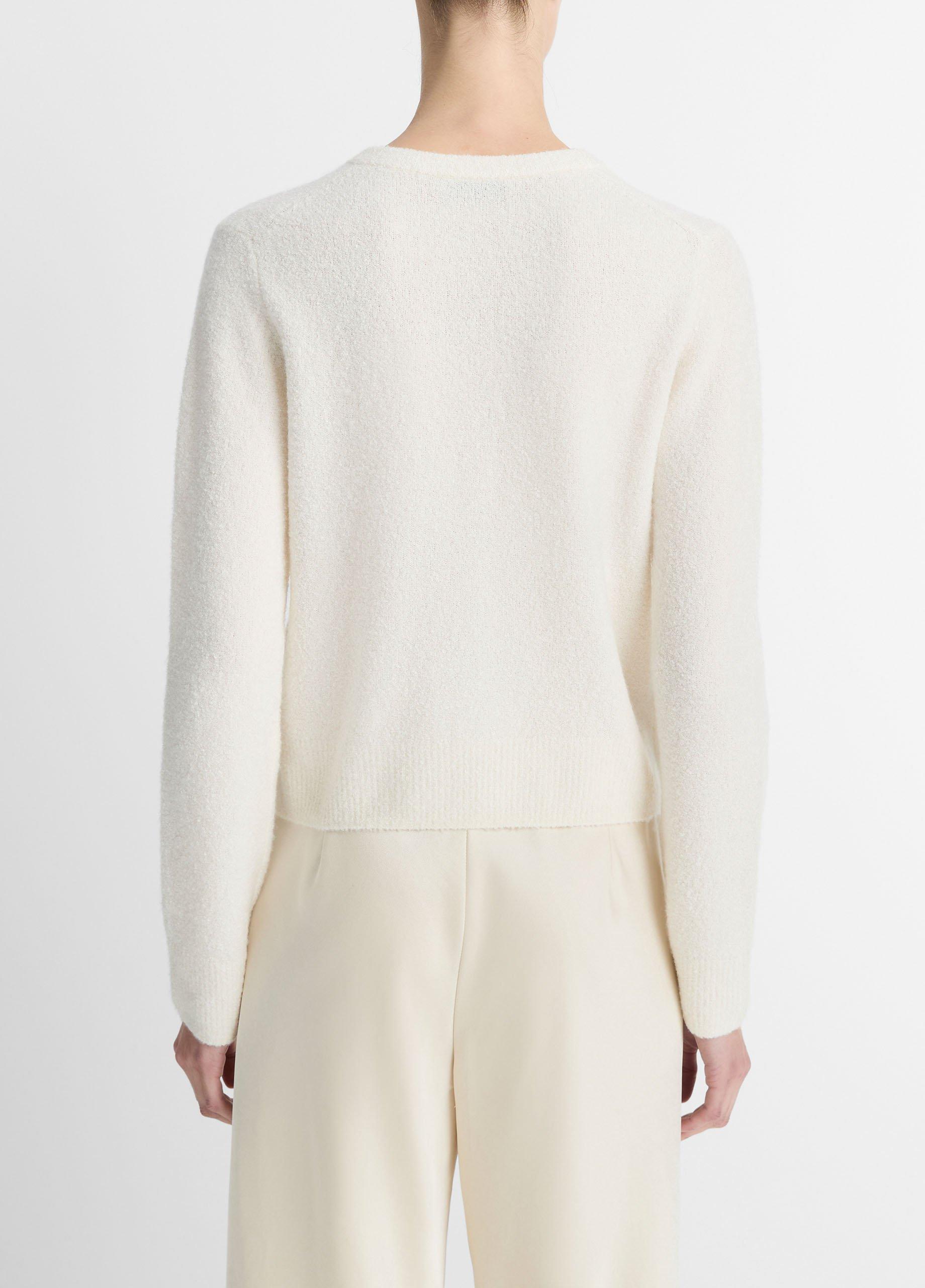 Silk & Cashmere-Blend Bouclé Cardigan in Cardigans | Vince