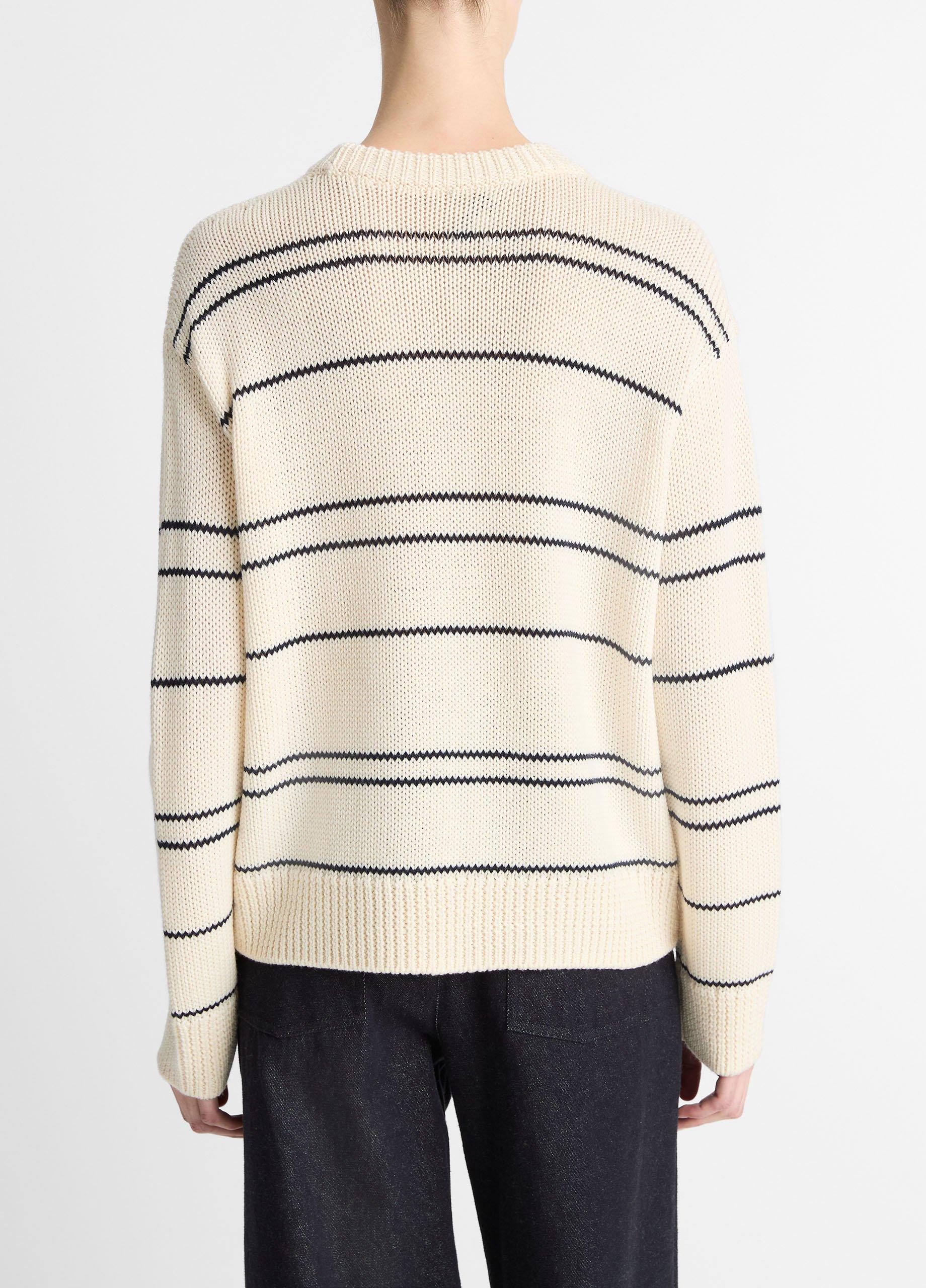 Variegated Stripe Wool-Blend Sweater image number 2