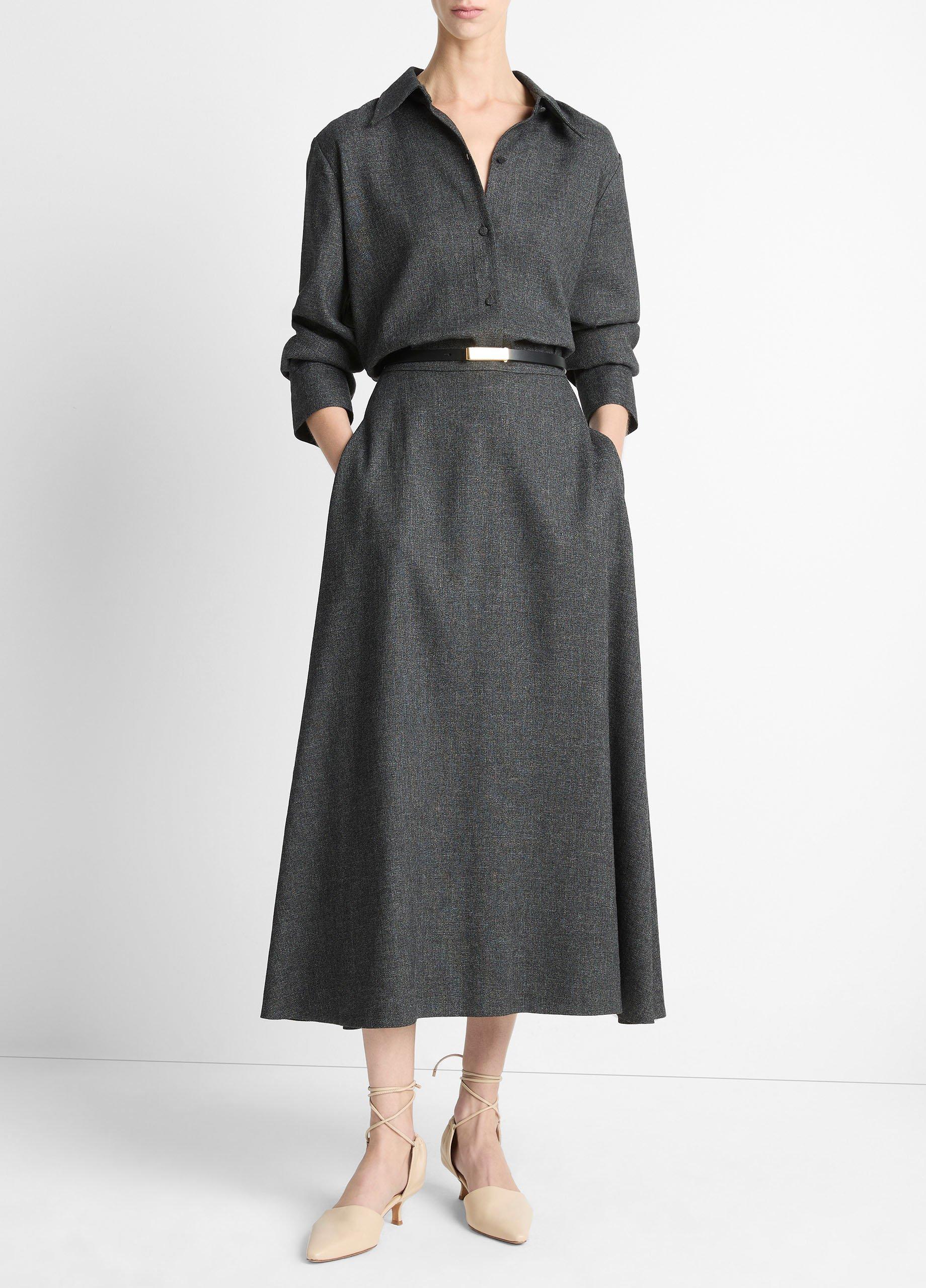 Italian Jaspe Relaxed Button-Front Shirt image number 3