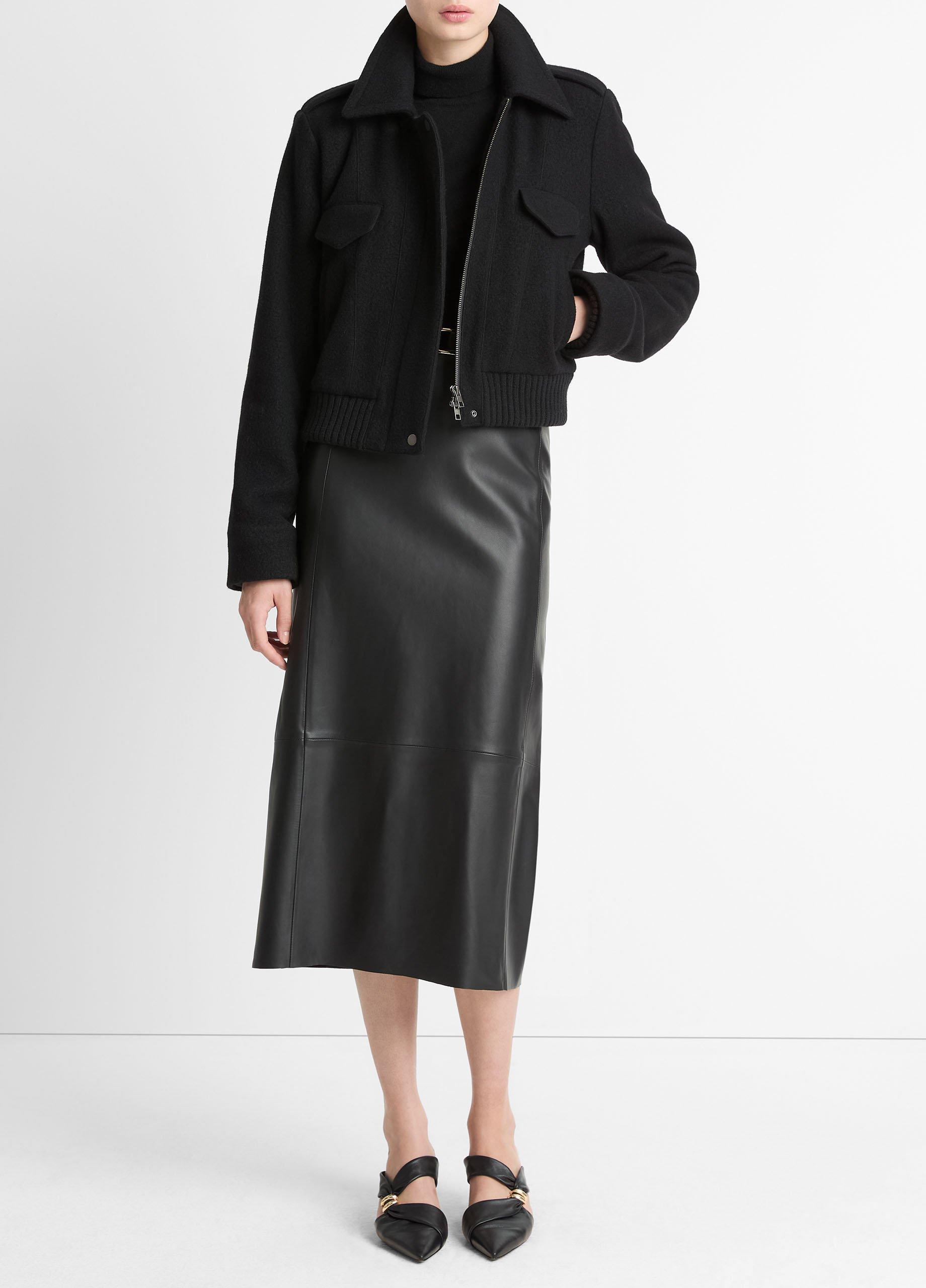 Italian Wool-Blend Cropped Jacket image number 3