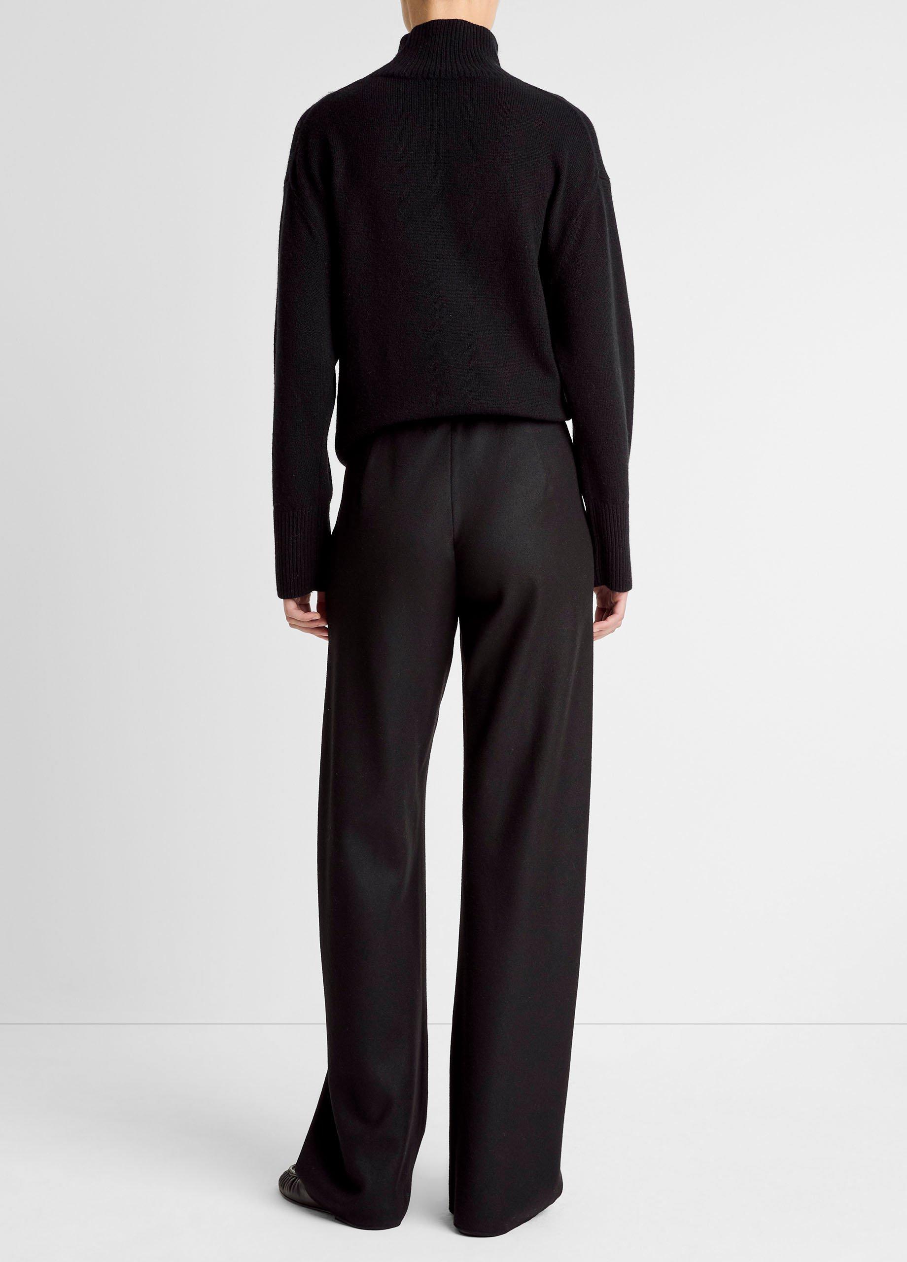 Italian Wool-Blend High-Waist Bias Pant image number 2