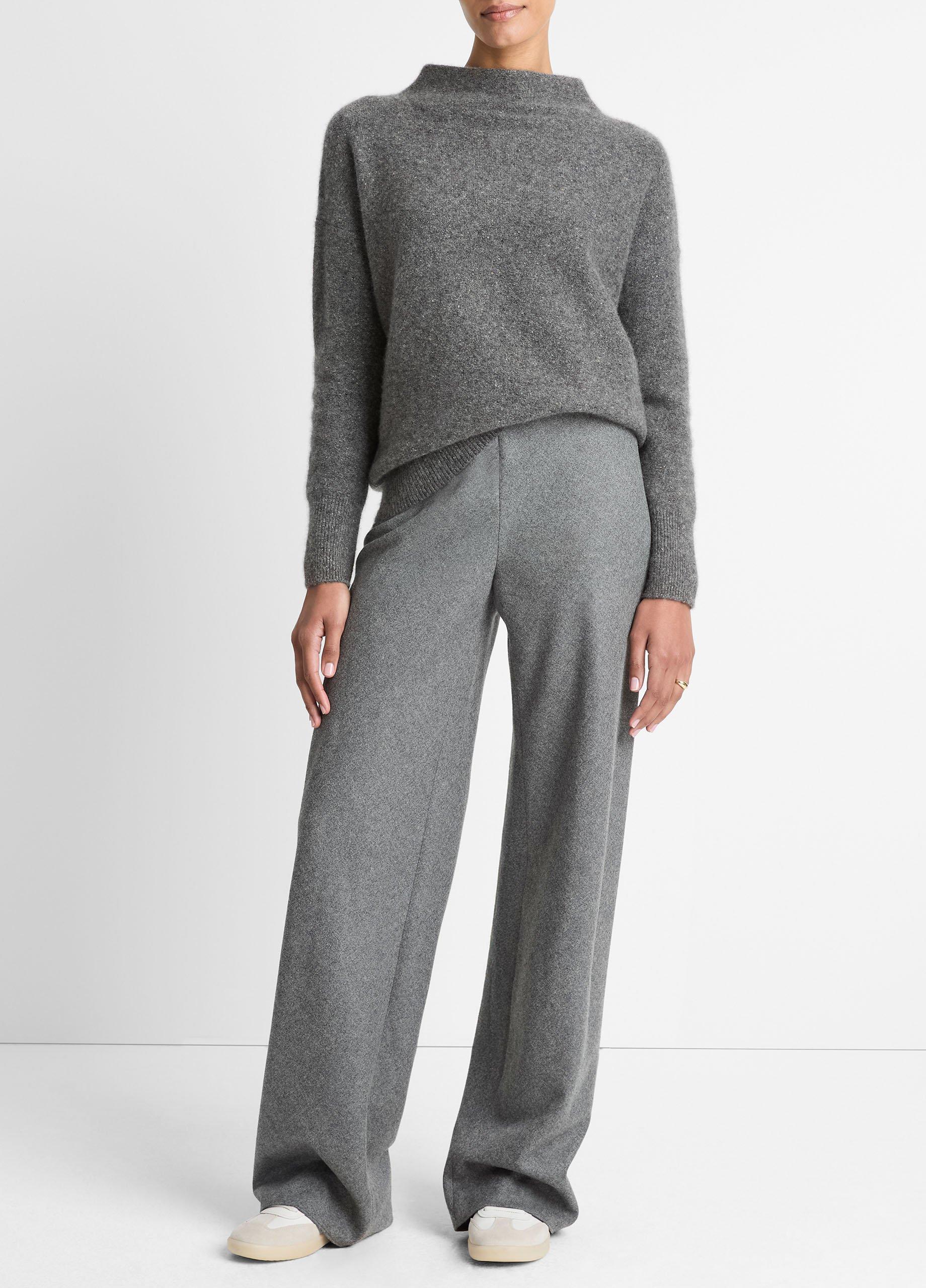 Italian Wool-Blend High-Waist Bias Pant image number 0