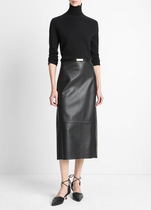 Leather Straight Skirt