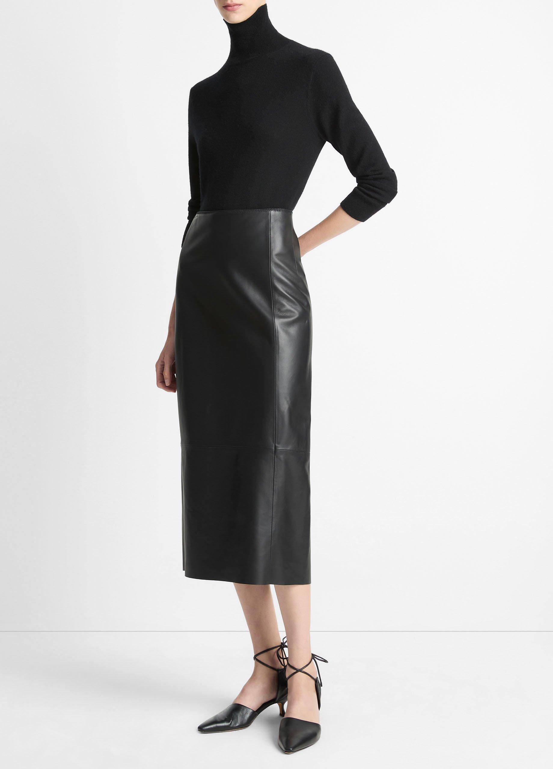 Leather Straight Skirt image number 1