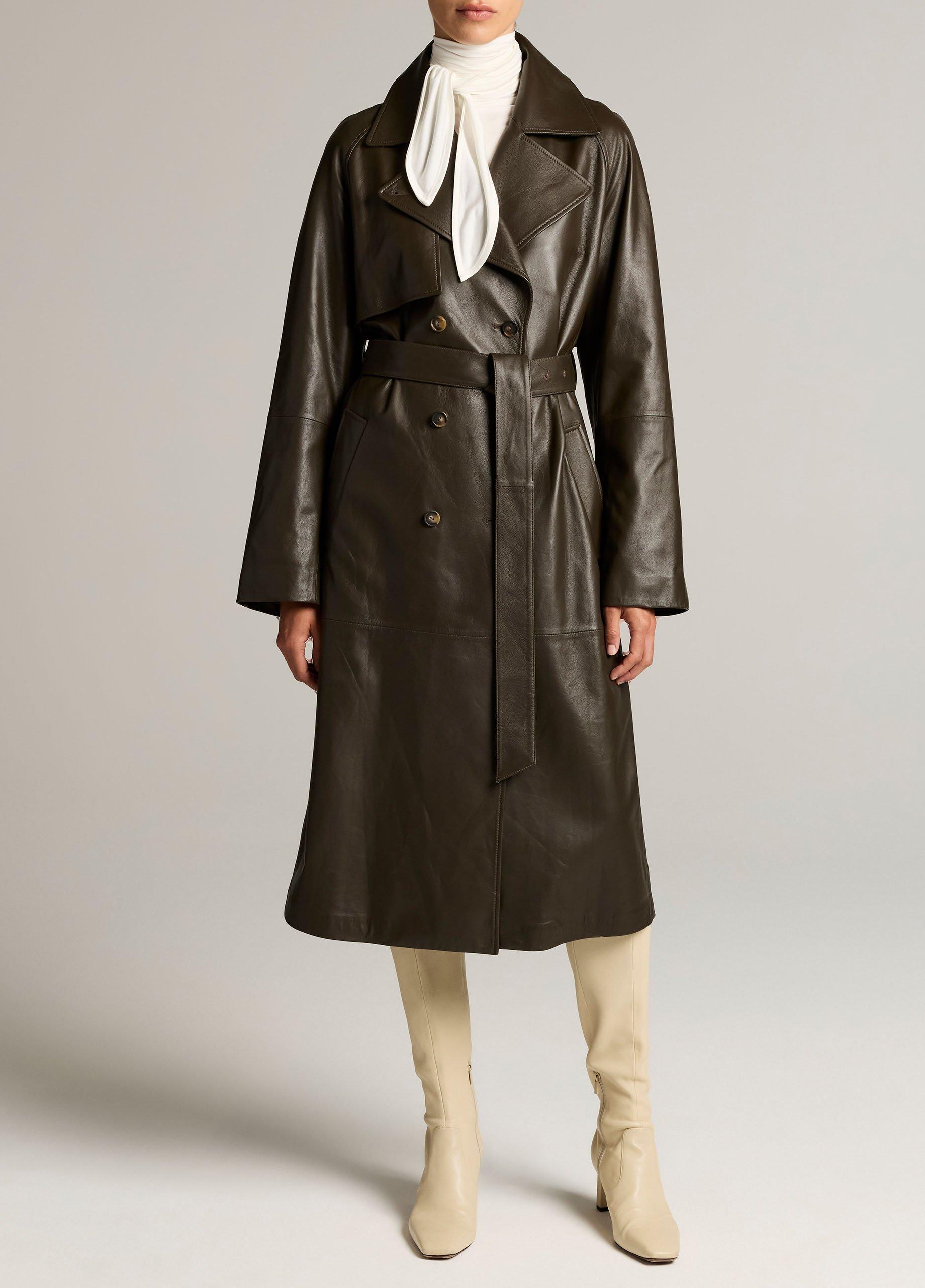 Leather Trench Coat image number 0