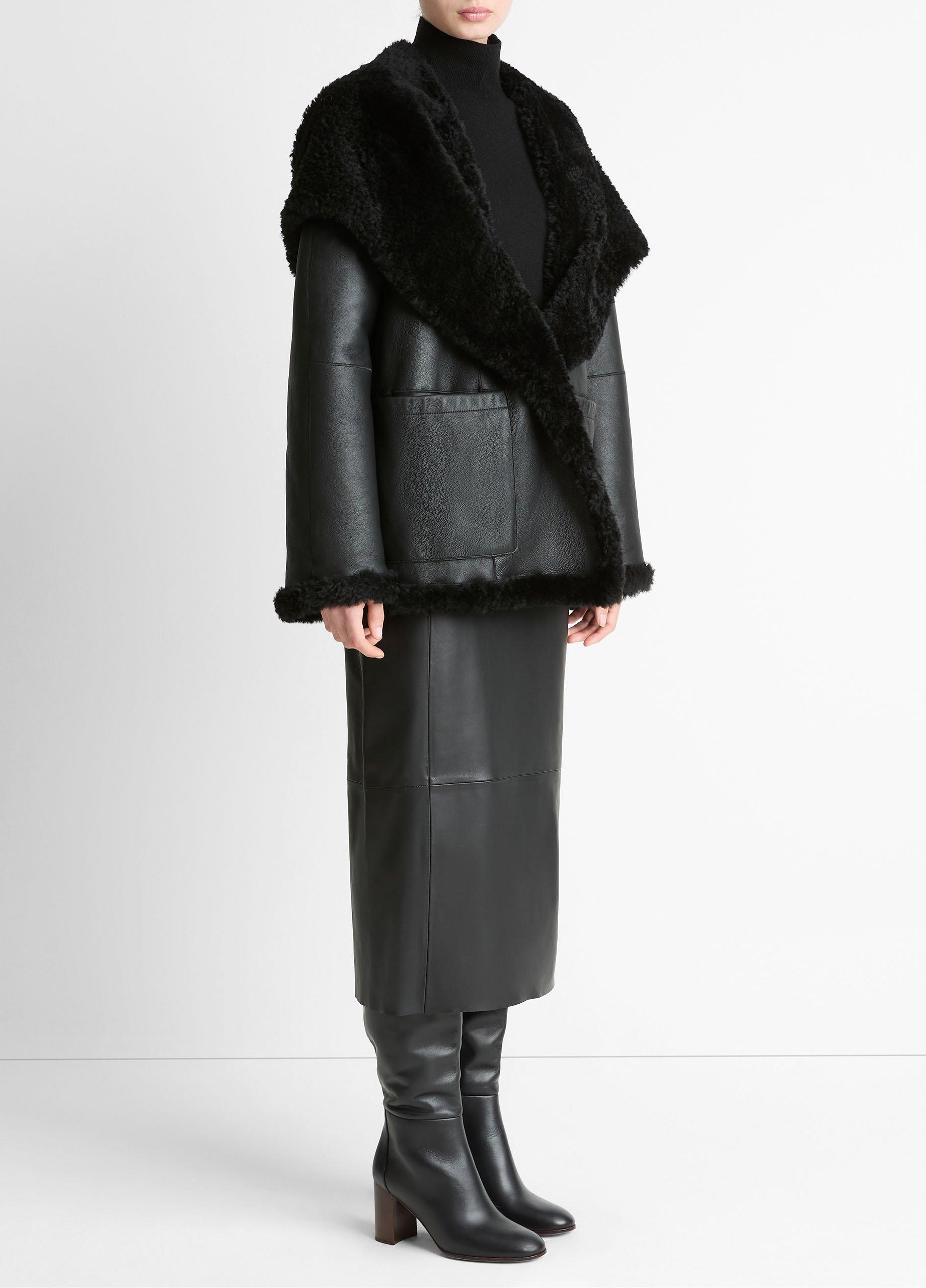 Shearling Hooded Jacket image number 1
