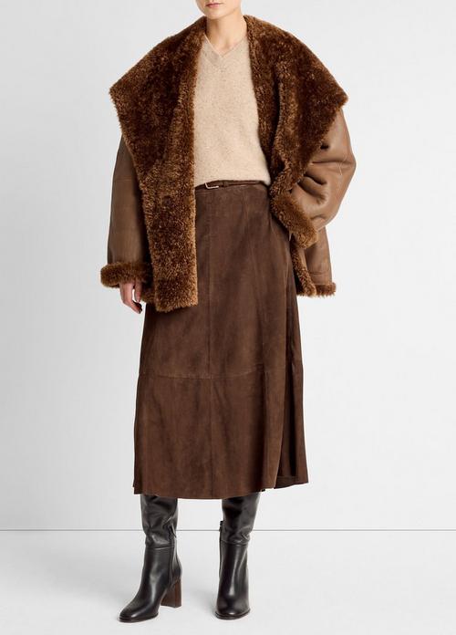 Shearling Hooded Jacket