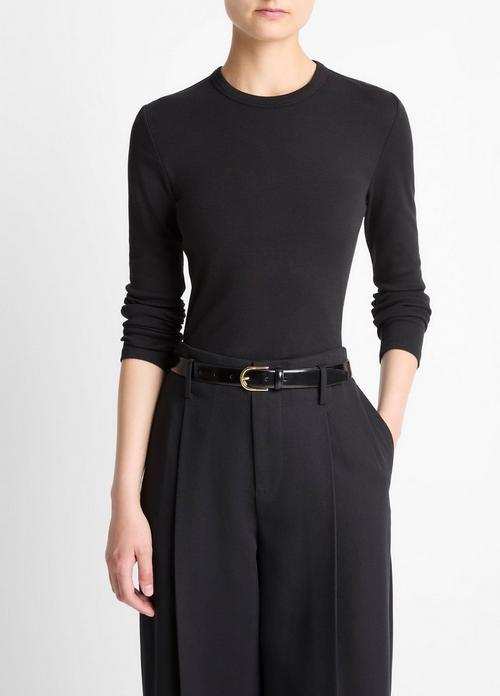 Essential Pima Cotton-Blend Long-Sleeve T-Shirt