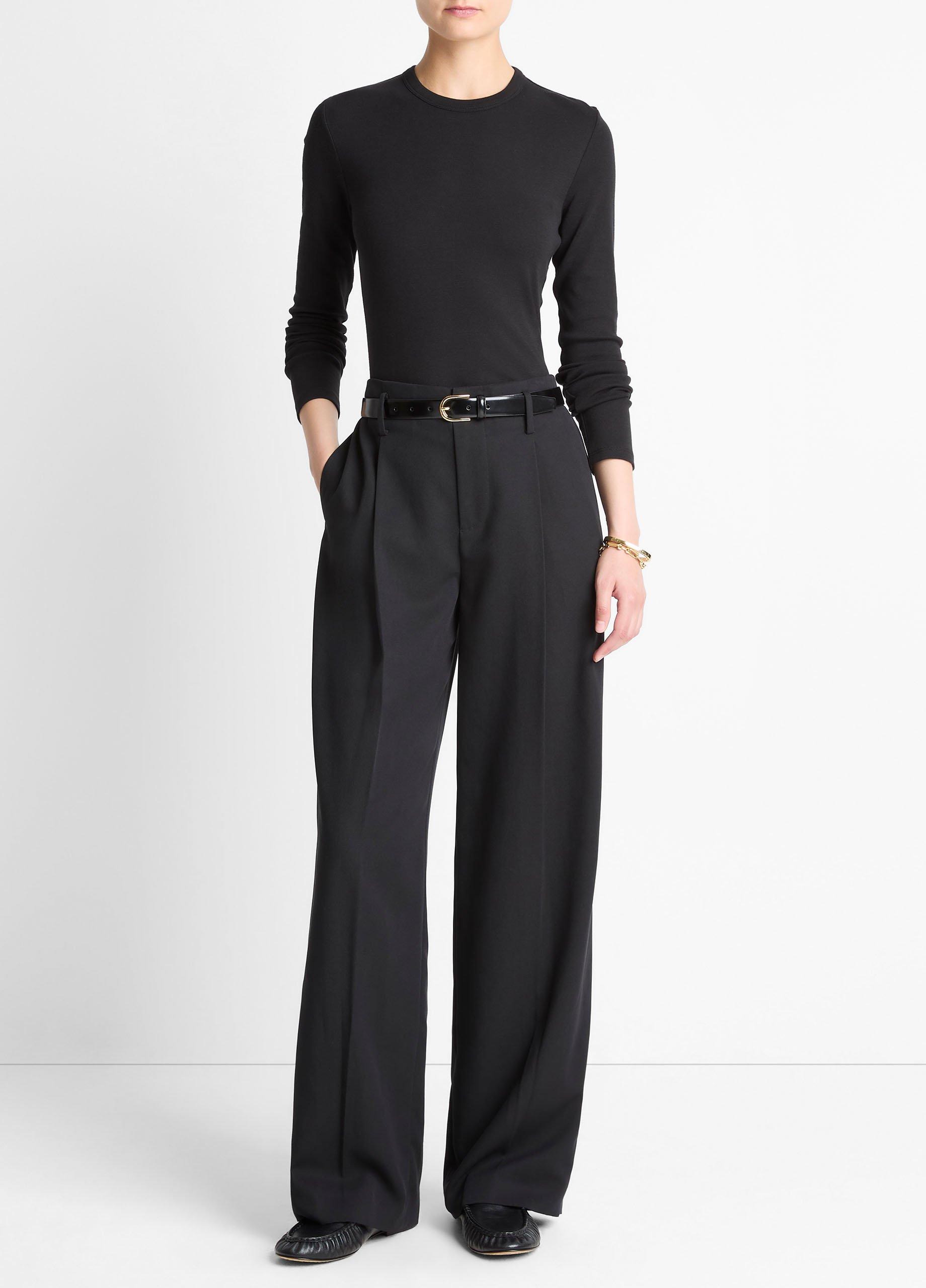 Essential Pima Cotton-Blend Long-Sleeve T-Shirt image number 3