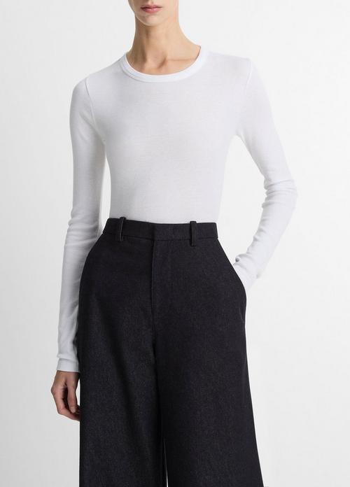 Essential Pima Cotton-Blend Long-Sleeve T-Shirt