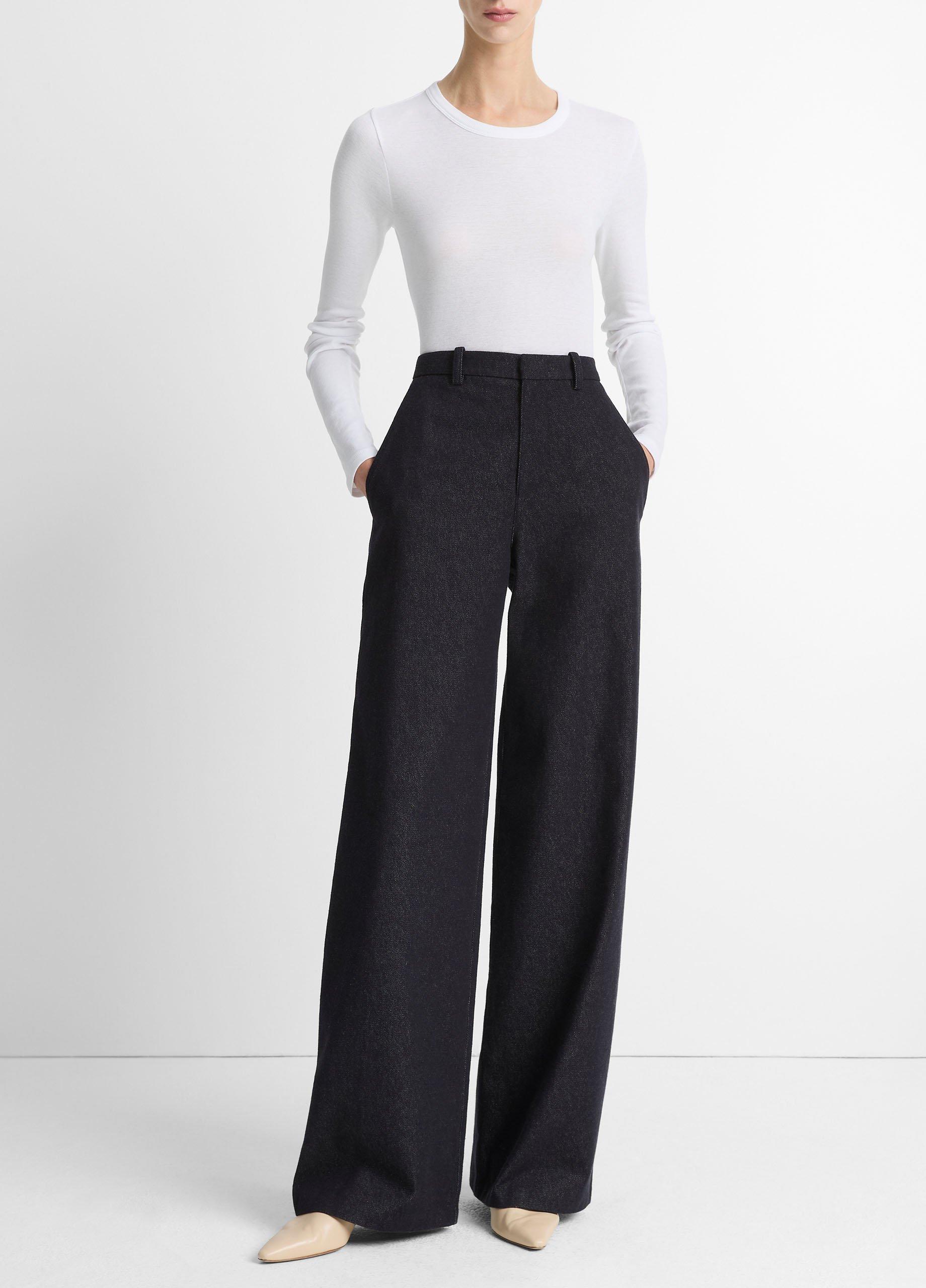 Essential Pima Cotton-Blend Long-Sleeve T-Shirt image number 3