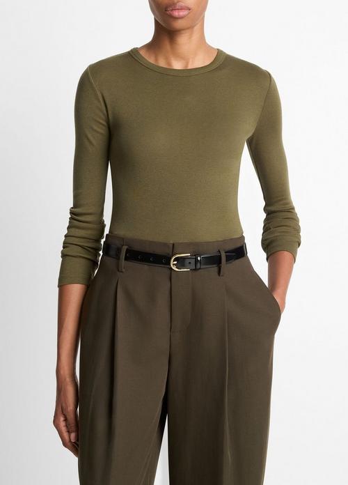 Essential Pima Cotton-Blend Long-Sleeve T-Shirt