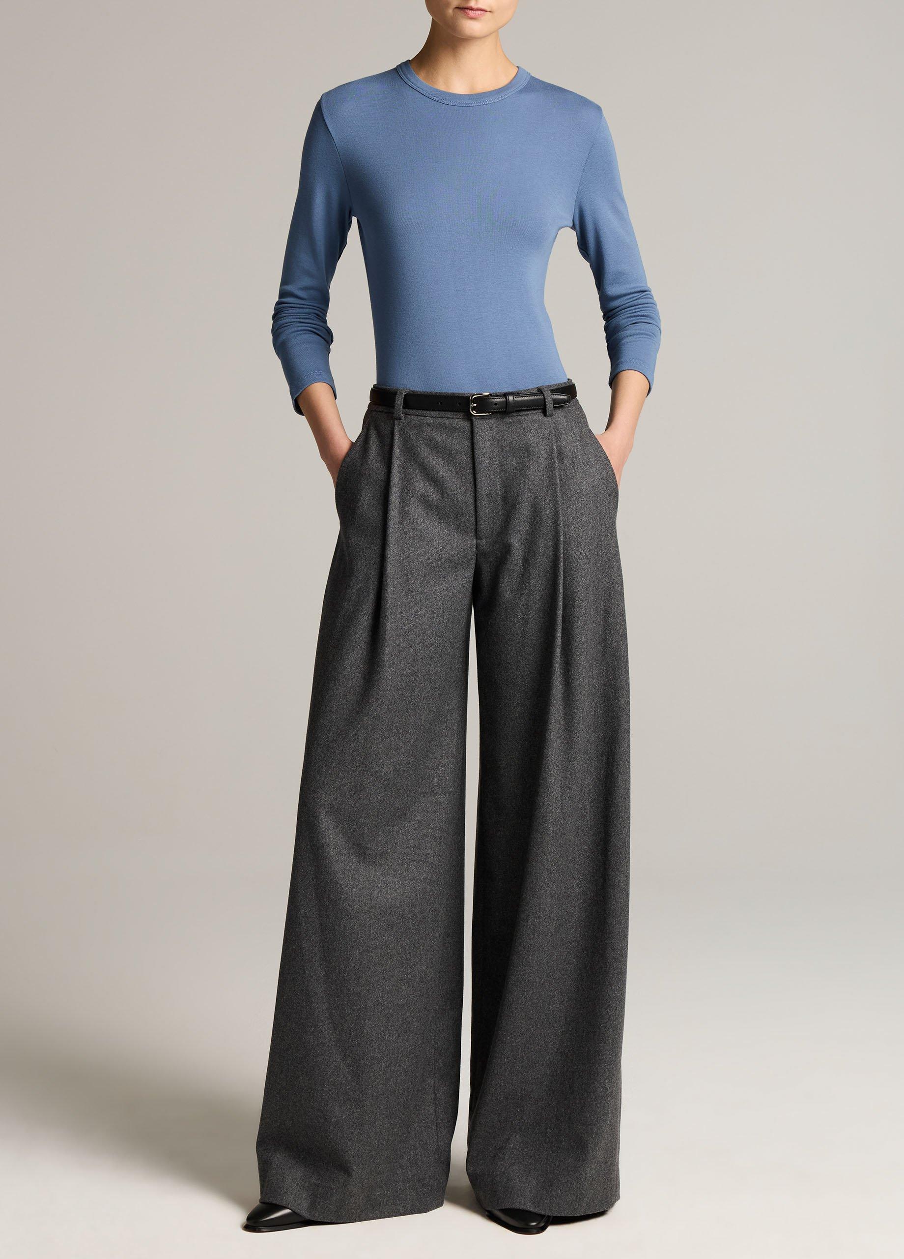 Essential Pima Cotton-Blend Long-Sleeve T-Shirt image number 3