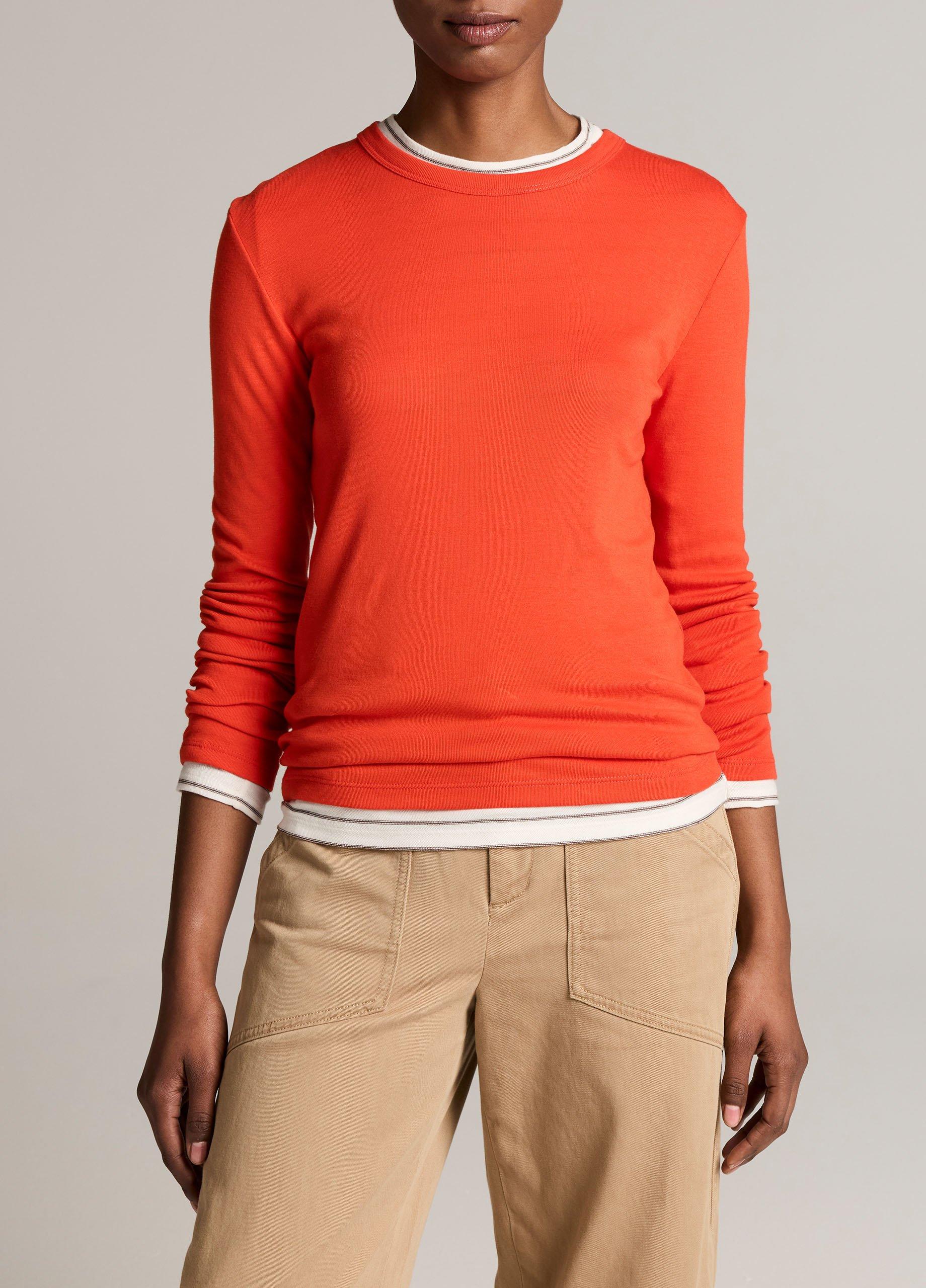 Essential Pima Cotton-Blend Long-Sleeve T-Shirt image number 0