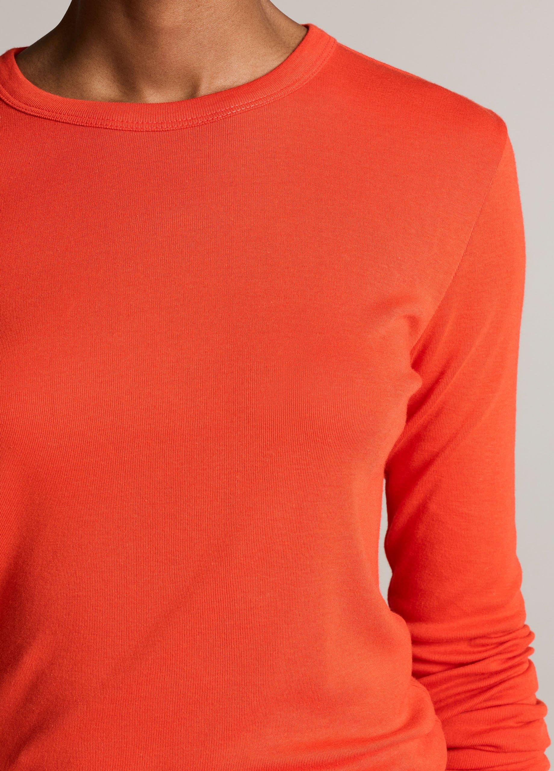 Essential Pima Cotton-Blend Long-Sleeve T-Shirt image number 1