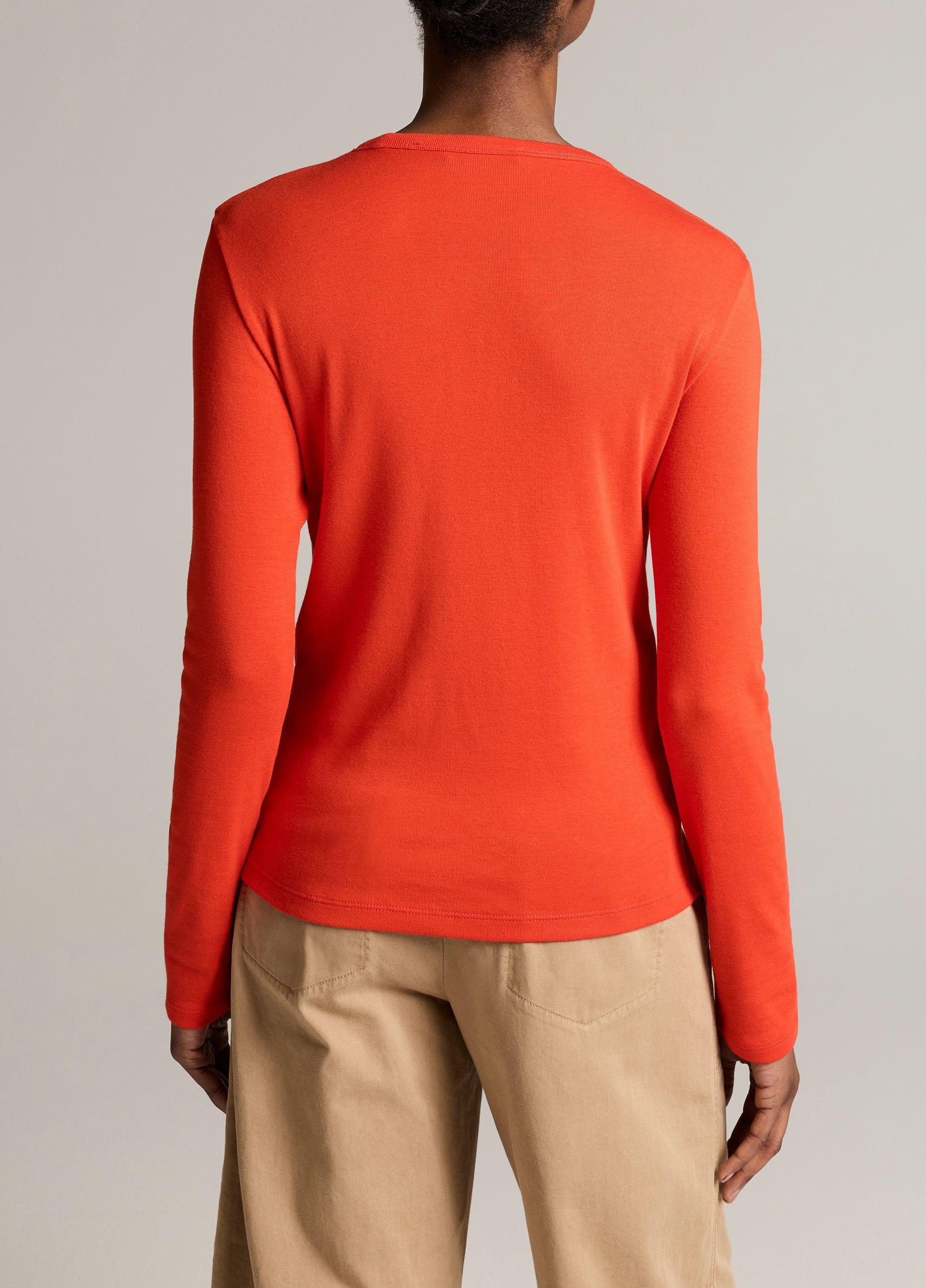 Essential Pima Cotton-Blend Long-Sleeve T-Shirt image number 2