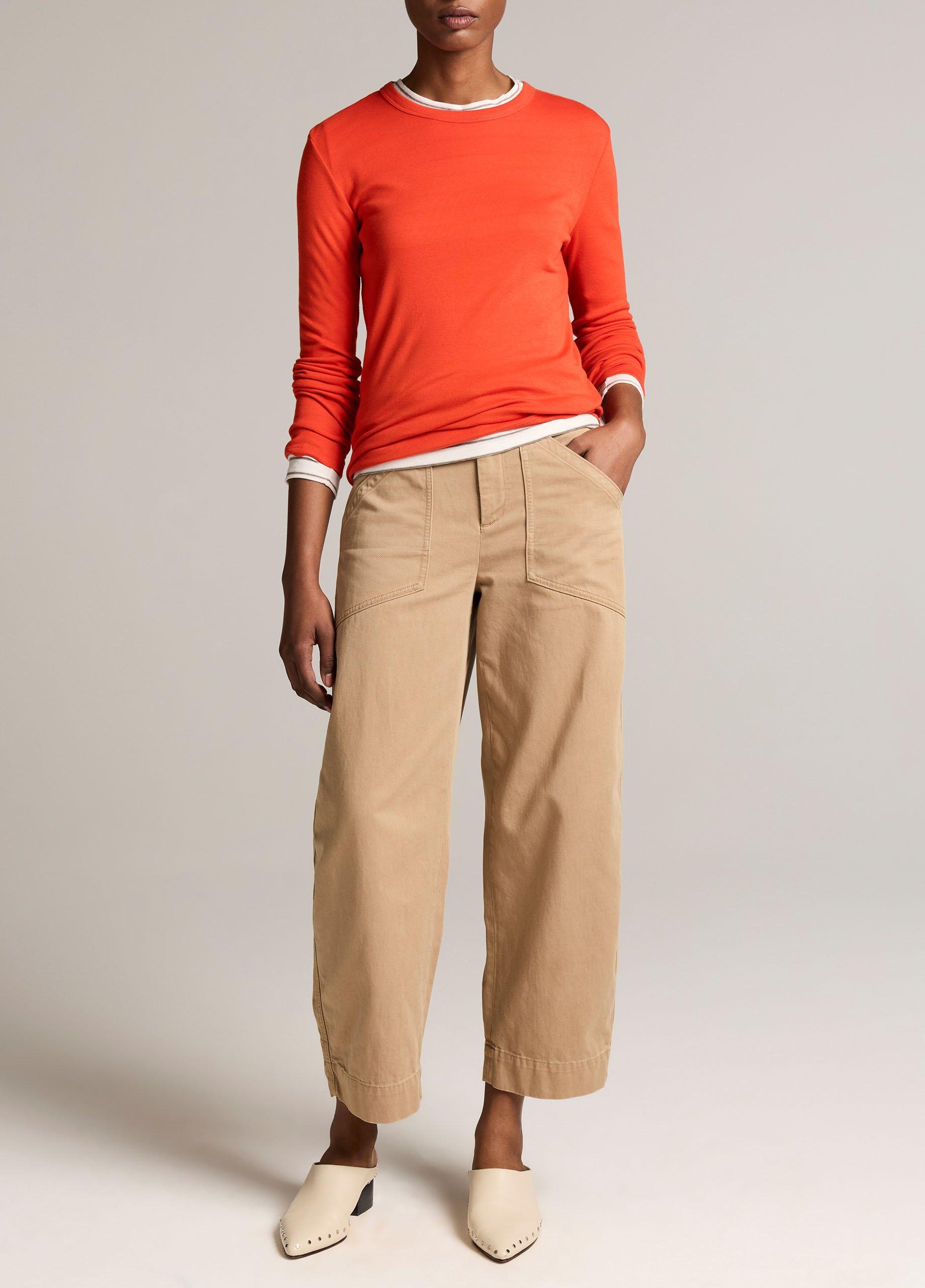 Essential Pima Cotton-Blend Long-Sleeve T-Shirt image number 3