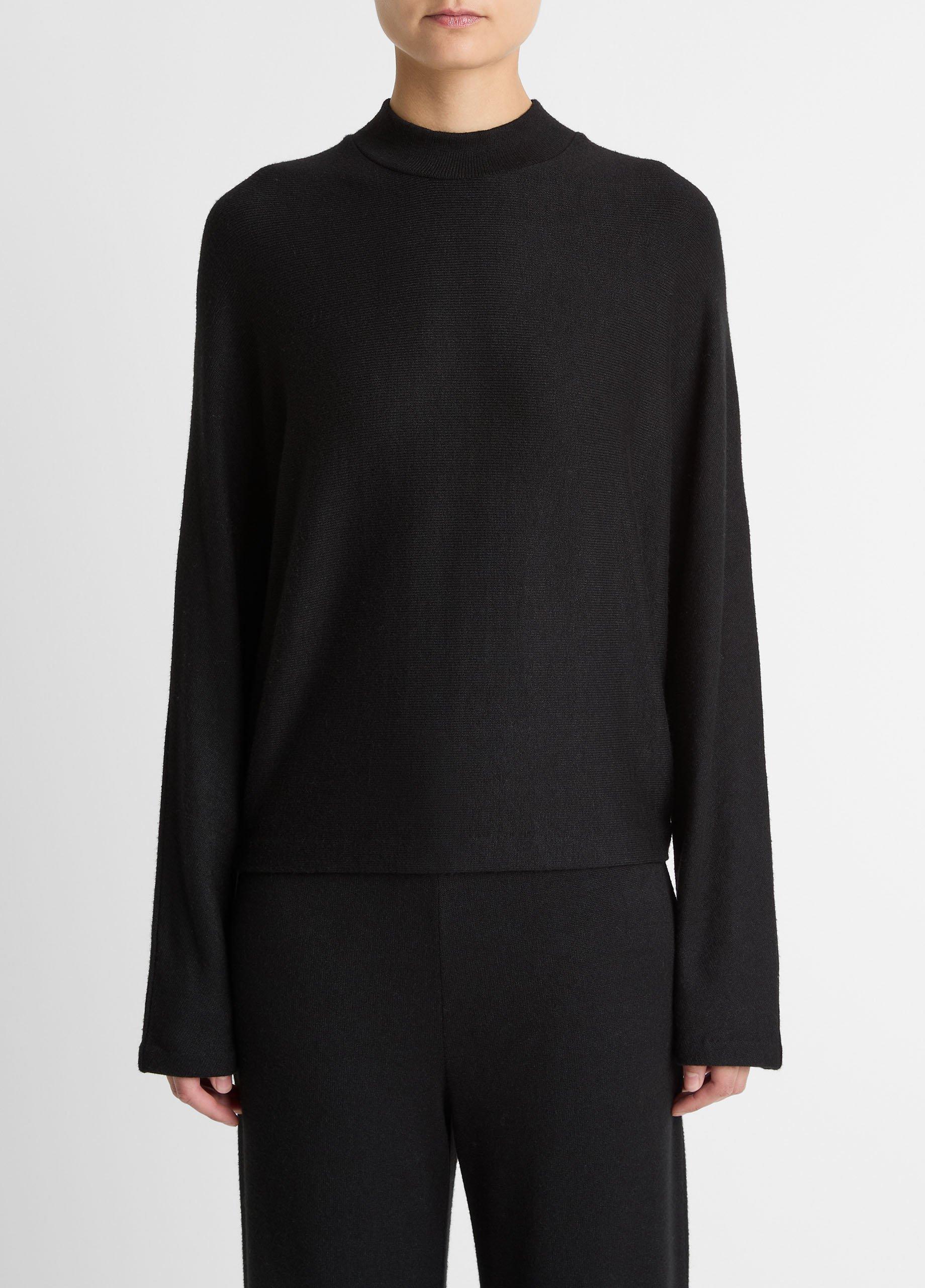 Cozy Dolman-Sleeve Mock-Neck Top in Long Sleeve | Vince