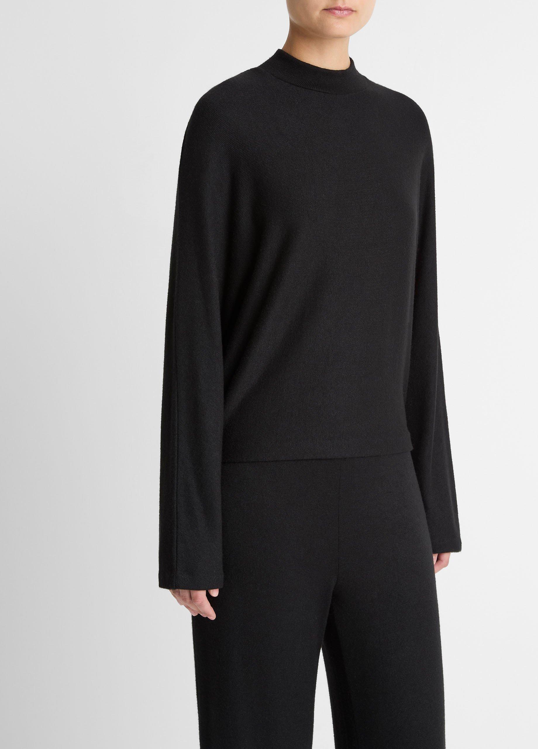 Cozy Dolman-Sleeve Mock-Neck Top in Long Sleeve | Vince