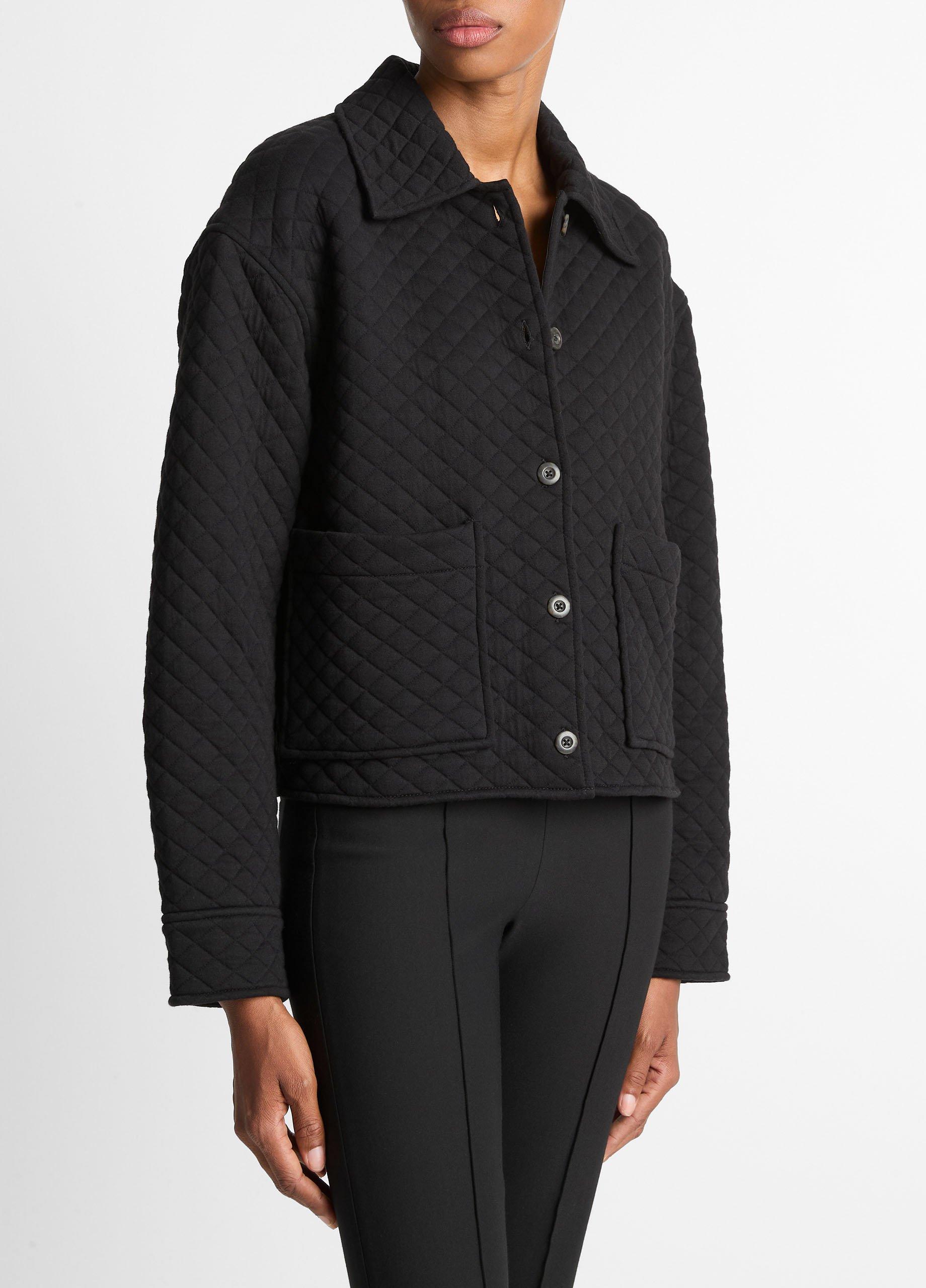 Quilted Cotton-Blend Collared Jacket image number 1