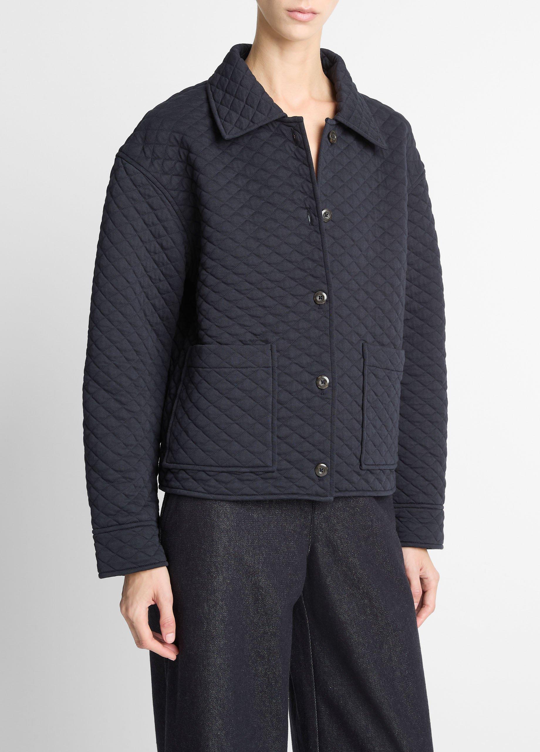 Quilted Cotton-Blend Collared Jacket image number 1